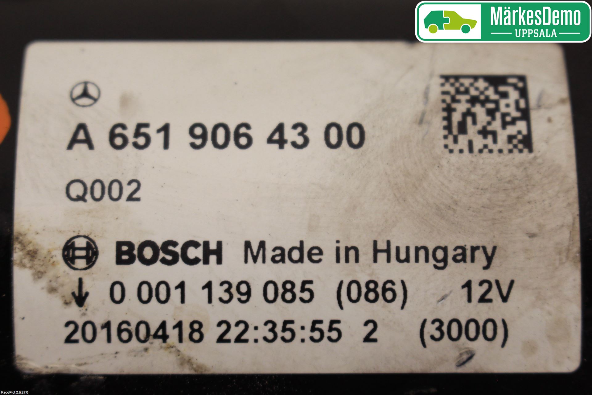 Mercedes-Benz MB VITO/V-KLASS (W640,W447,W448) 14- Startmotor Diesel