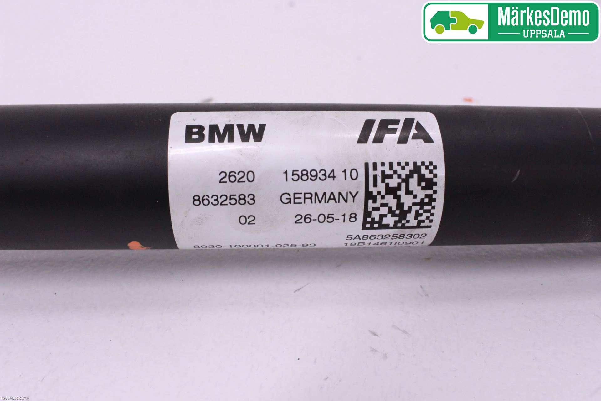 BMW X3 G01 18- Mellanaxel Främre 4Wd