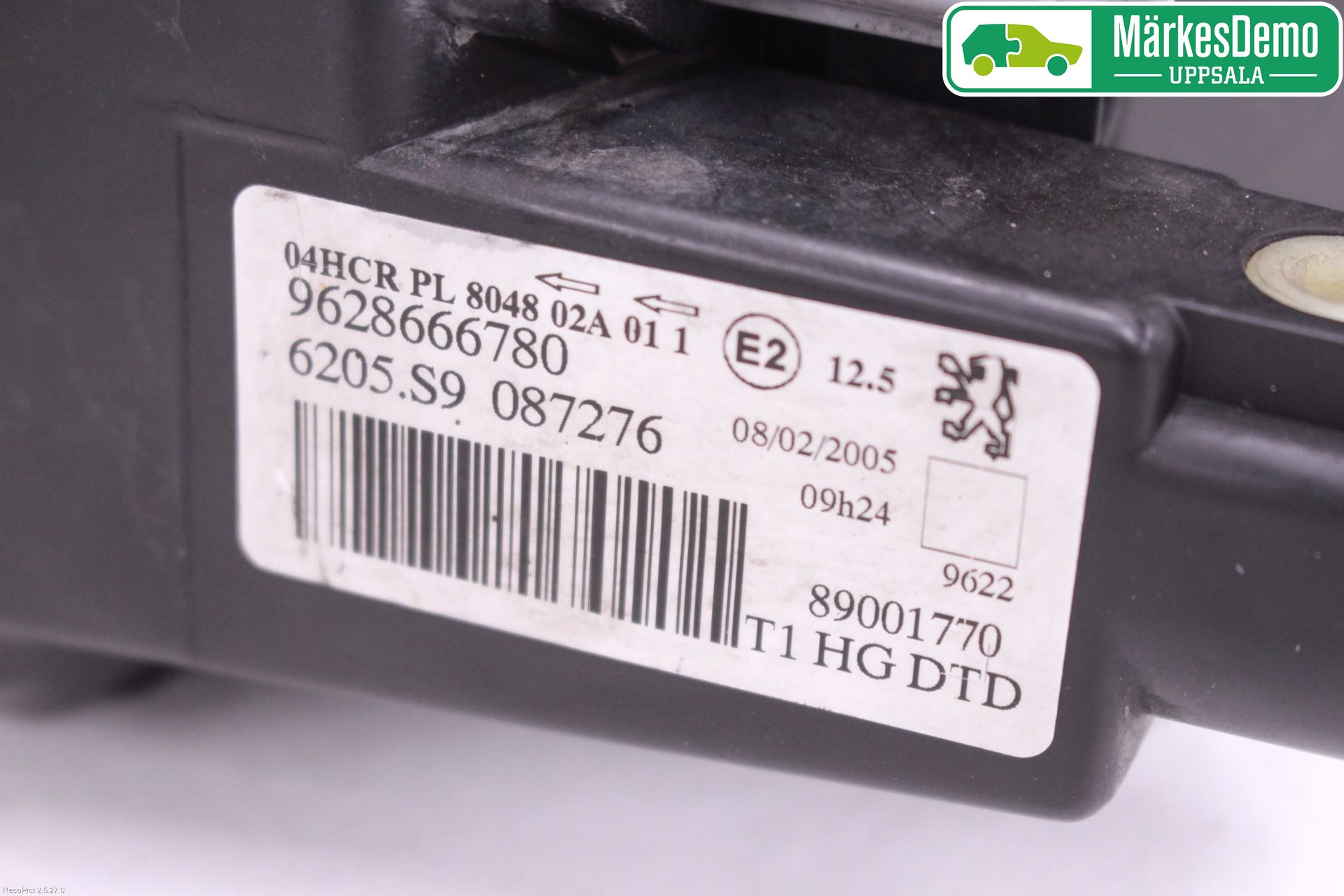 Peugeot 206 98-09 Strålkastare Höger