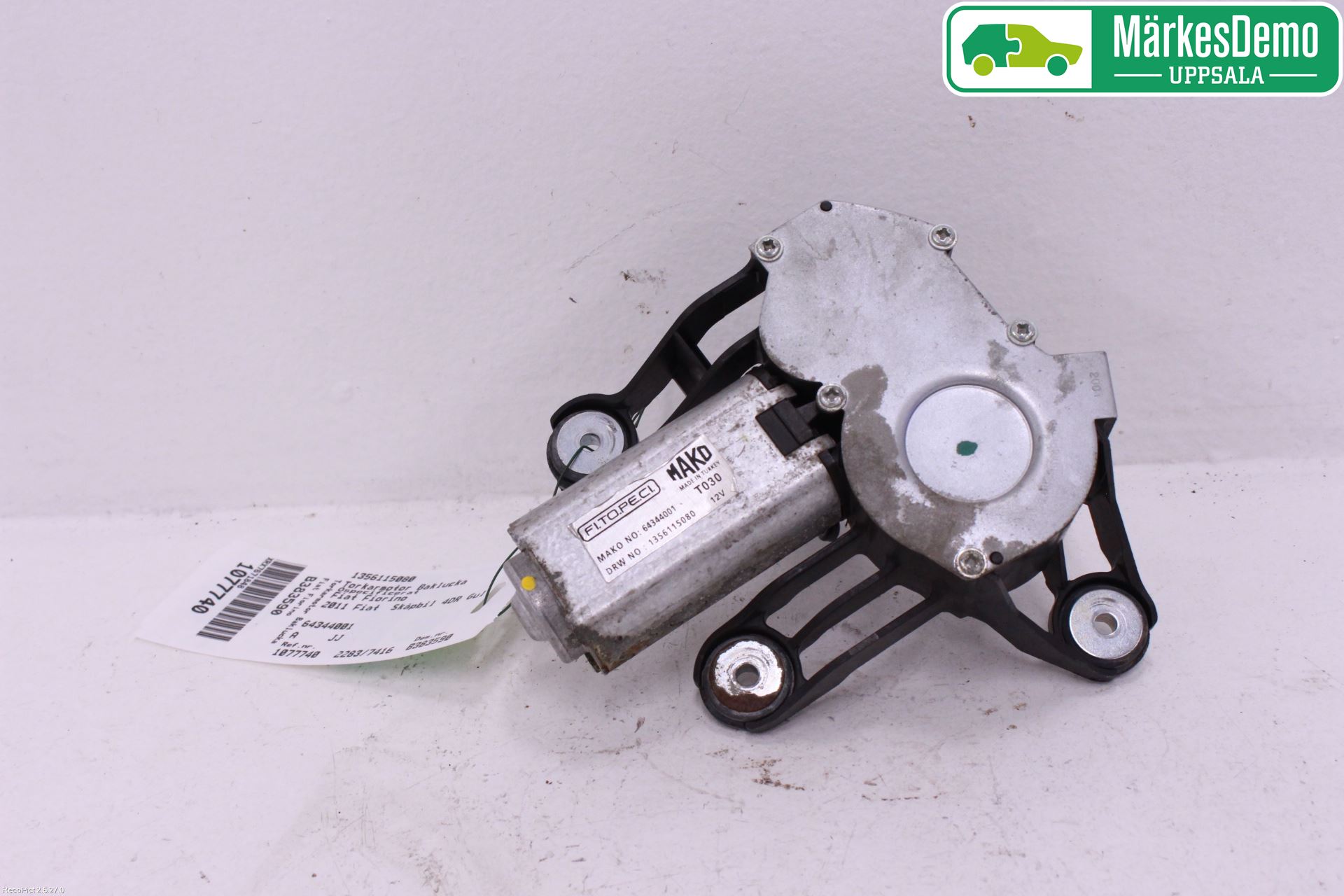 Fiat FIORINO Torkarmotor Baklucka