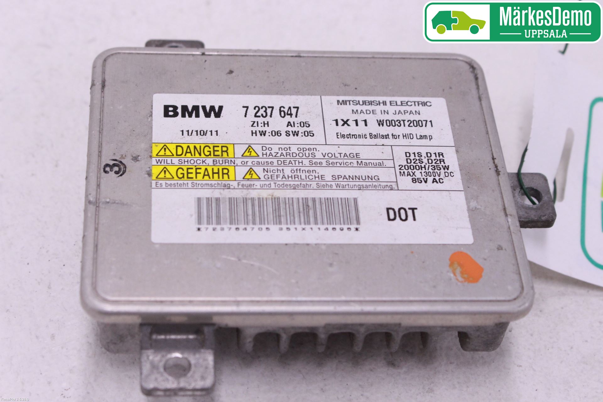 BMW 3 E90/91 SED/TOU 05-12 Styrenhet Strålkastare
