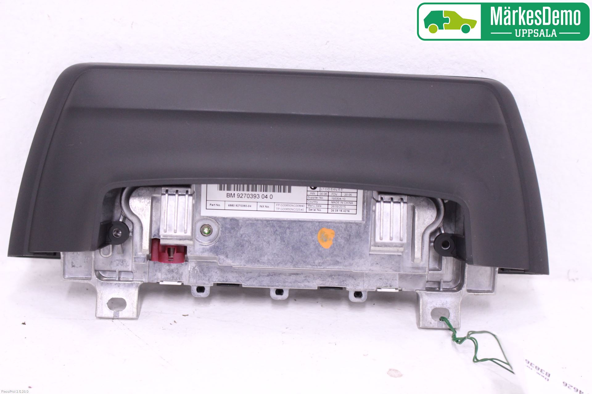 BMW 3 F30/F31/F80 12-19 Bildskärm