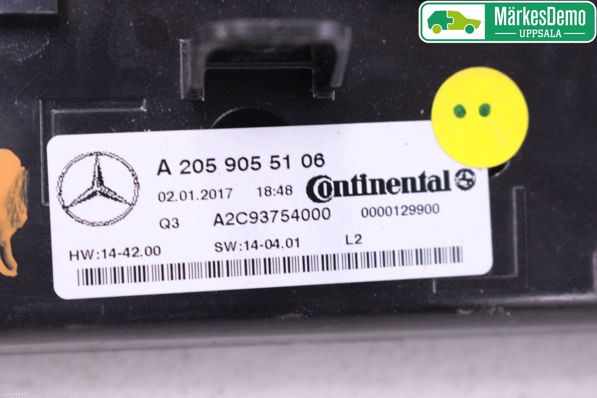Mercedes-Benz MB C-KLASS (W205) 14-21 Ac Styrenhet Ac Manöveren