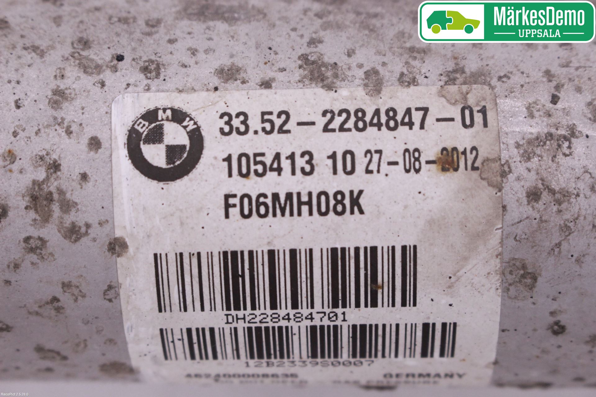 BMW 6 F12/F13 10-18 Fjäderben Bak Höger