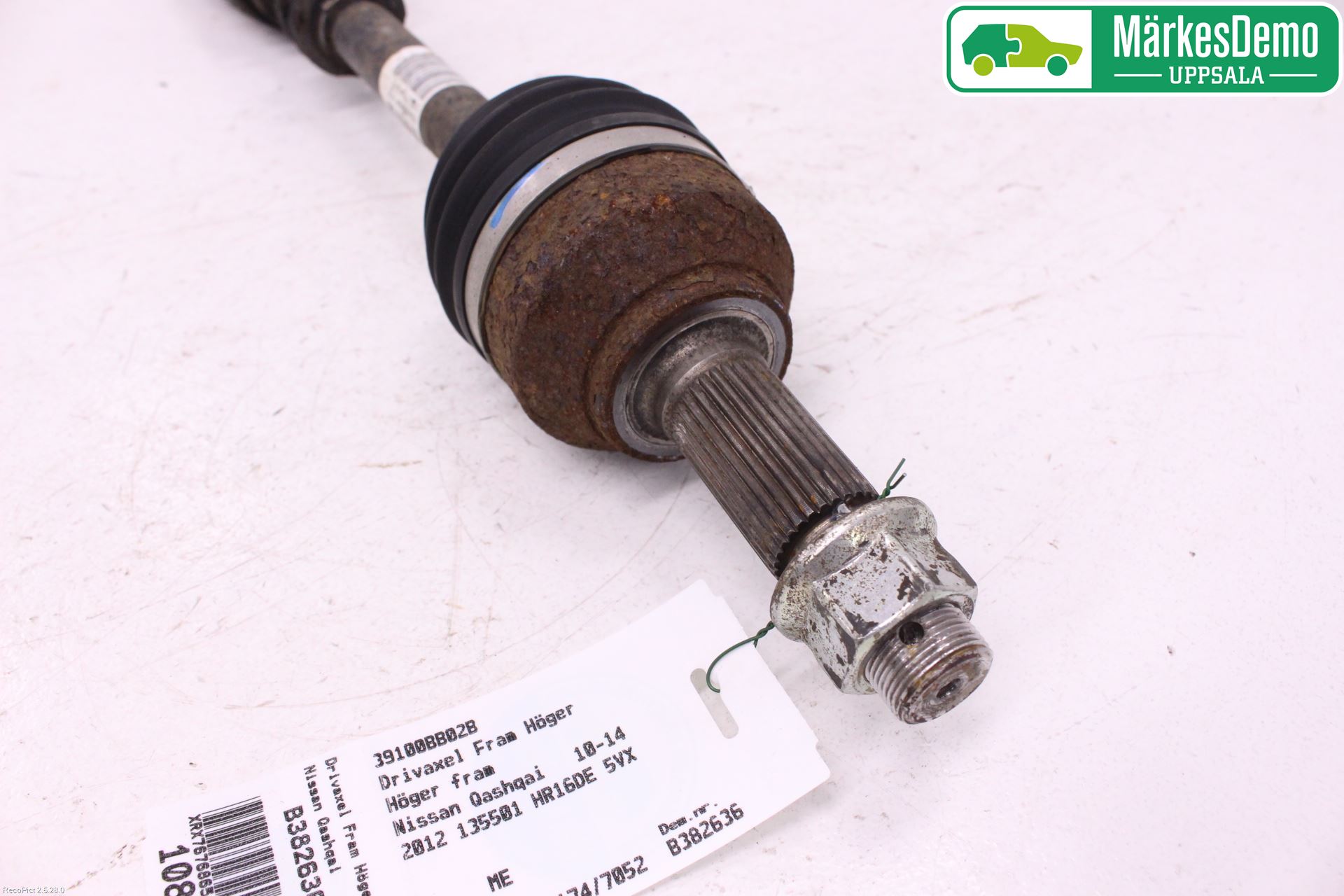 Nissan QASHQAI 10-14 Drivaxel Fram Höger
