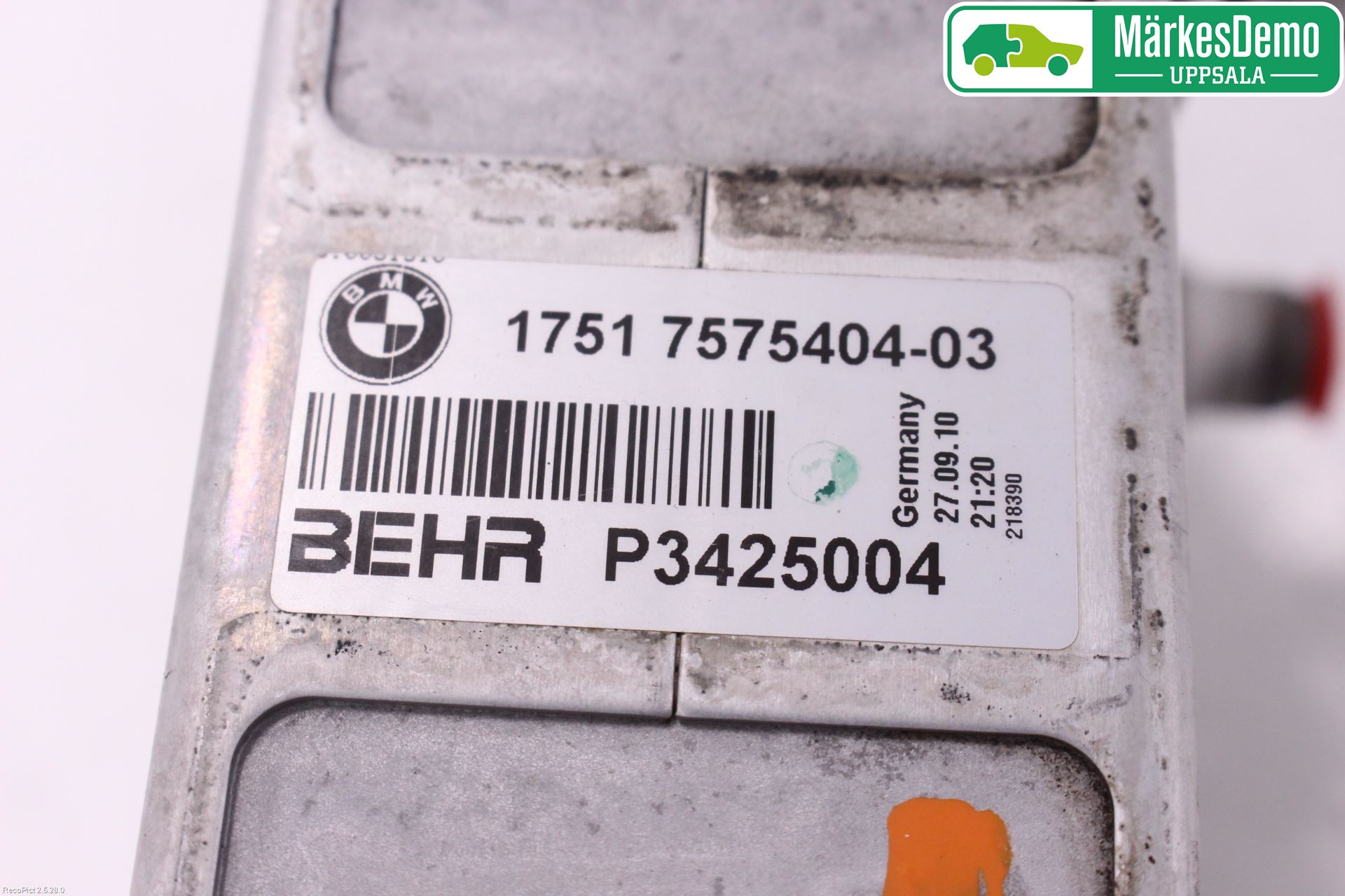 BMW X6 E71/E72   08-14 Laddluft-Intercooler Kyl