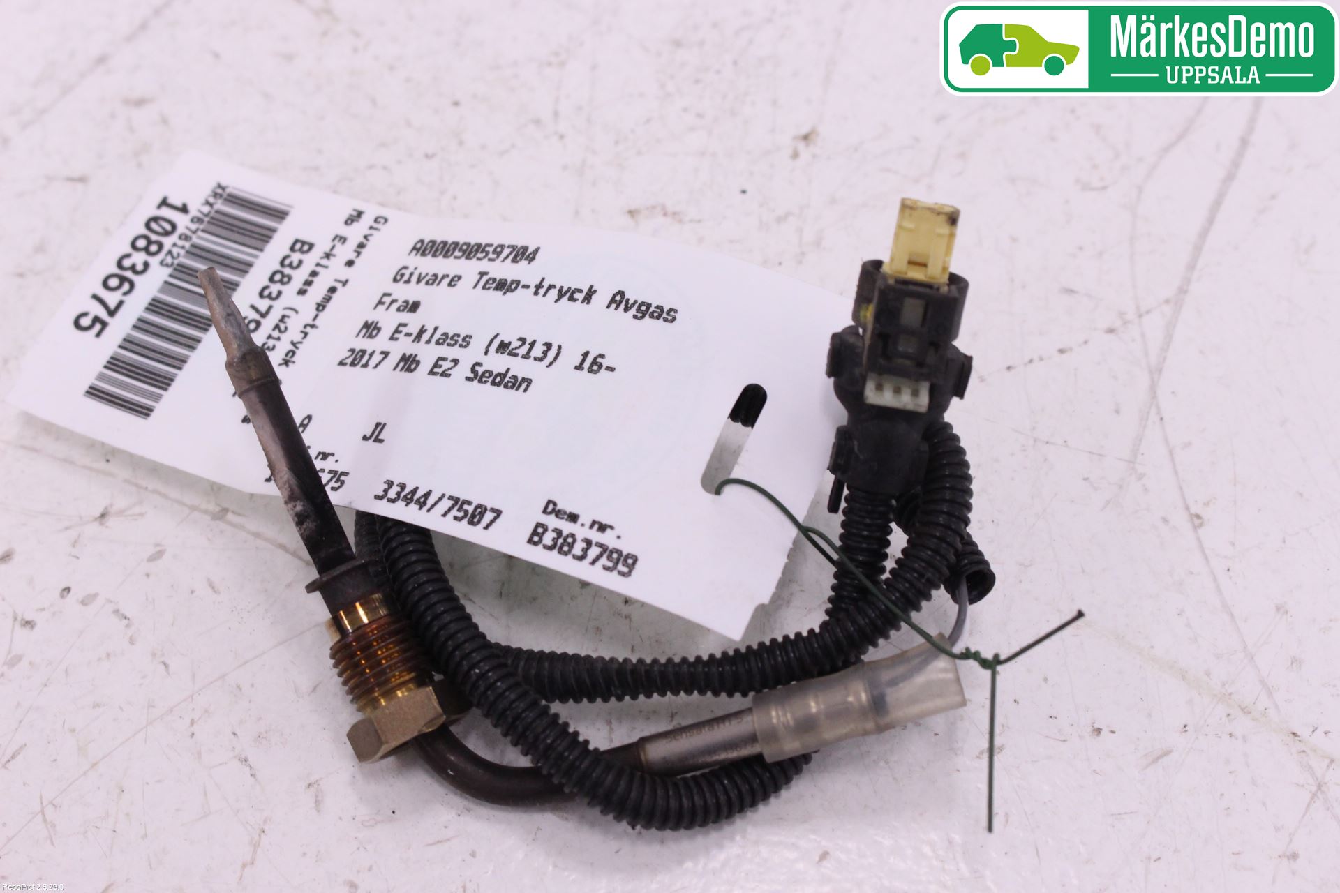 Mercedes-Benz MB E-KLASS (W213) 16-23 Givare Temp-Tryck Avgas