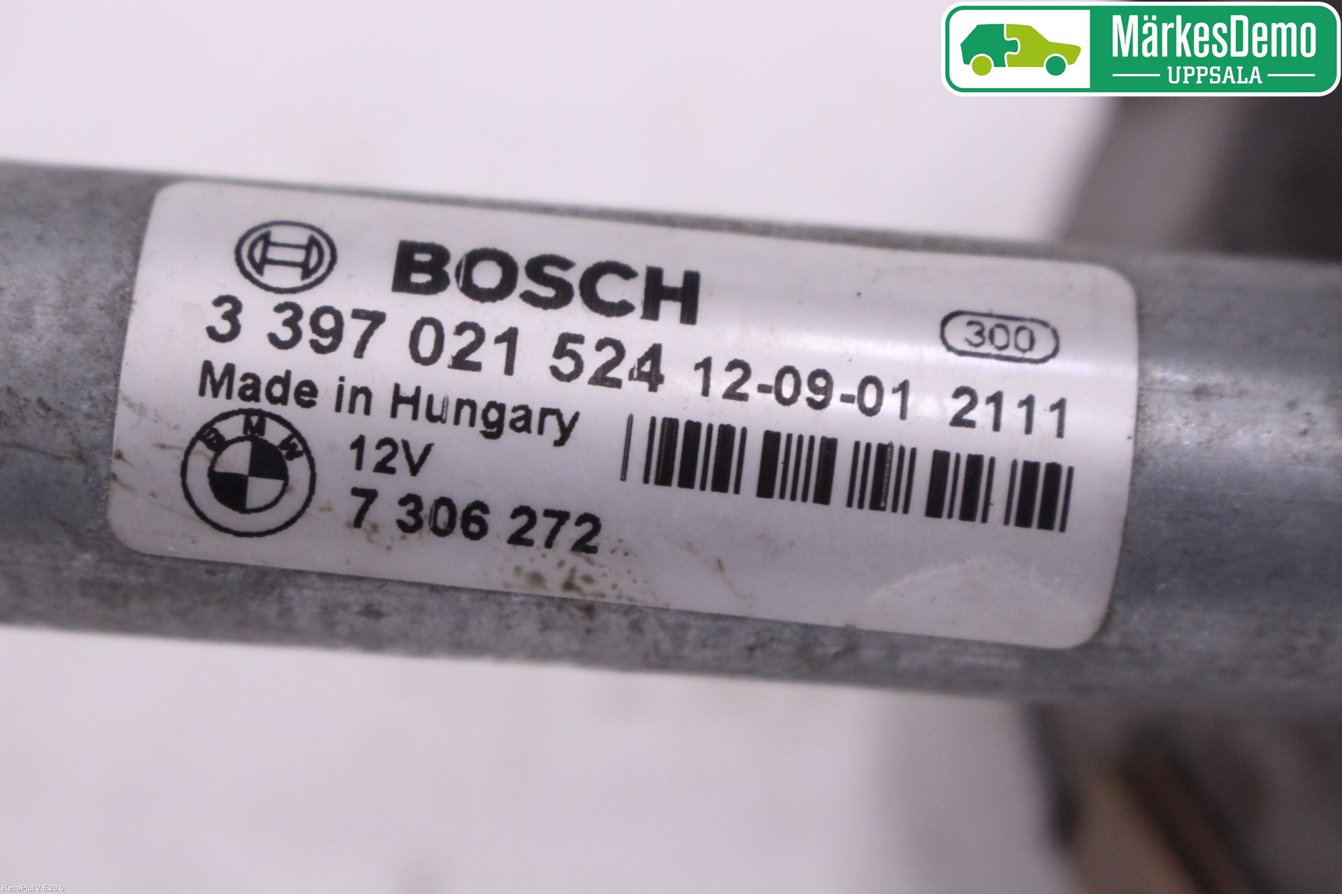 BMW 6 F12/F13 10-18 Torkarmotor Vindruta