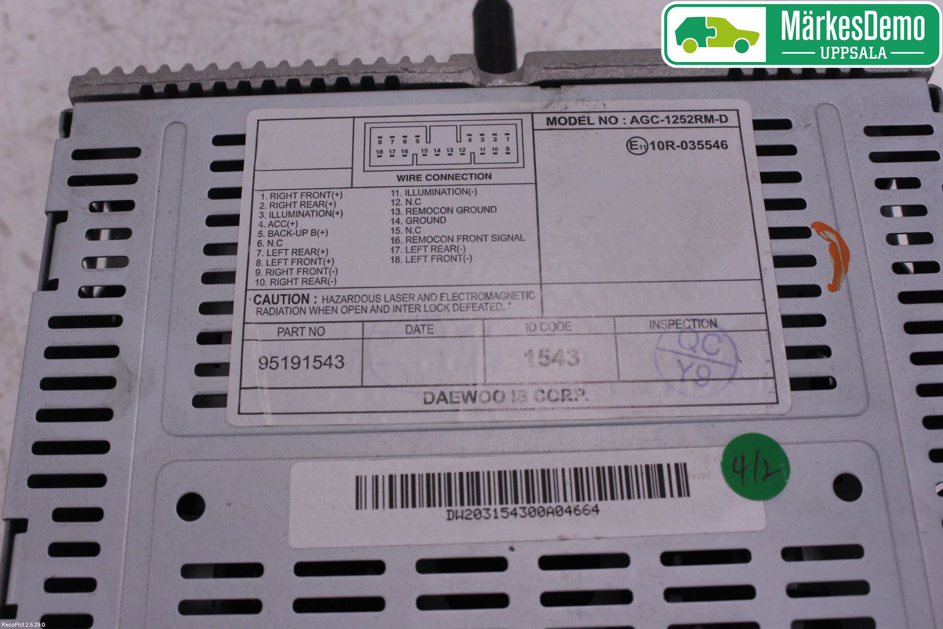 GM CHEVROLET SPARK Cd Radio - Multimediapanel