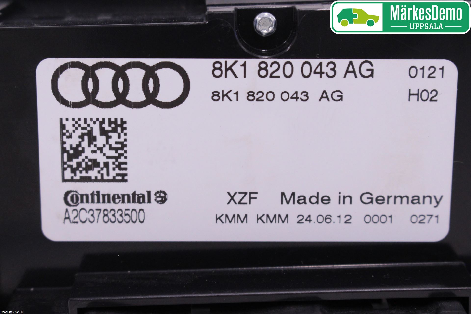 Audi A4 12-15 Ac Styrenhet Ac Manöveren