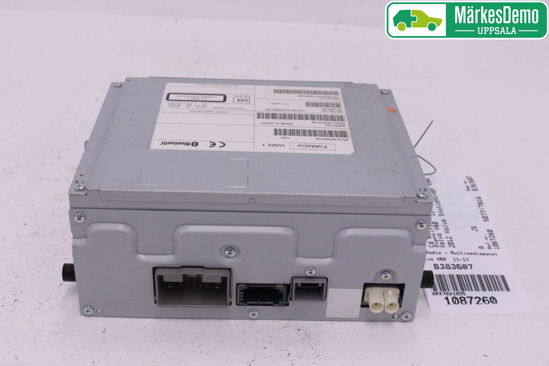 Volvo V60 11-13 Cd Radio - Multimediapanel