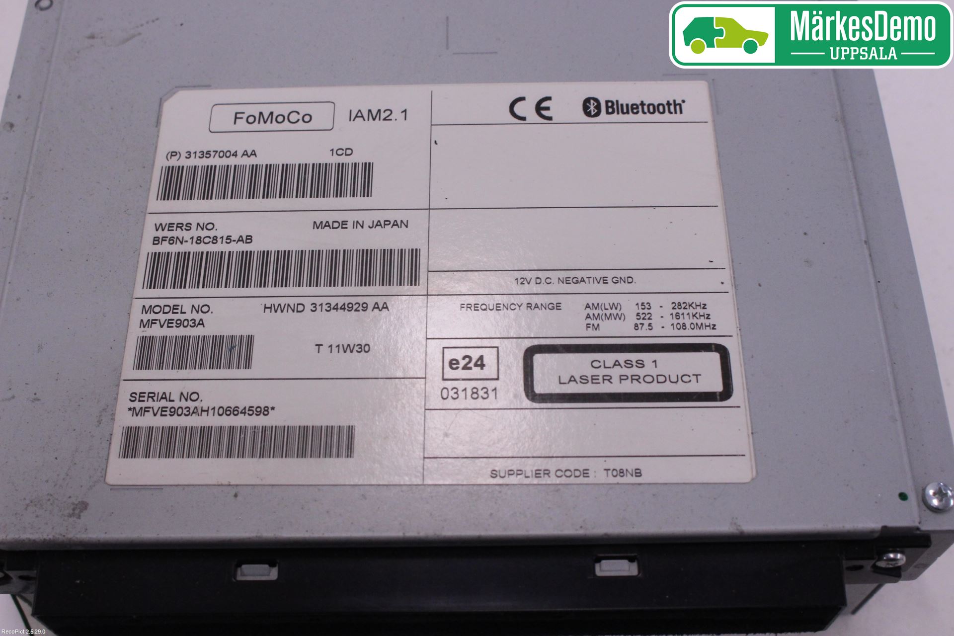 Volvo V60 11-13 Cd Radio - Multimediapanel