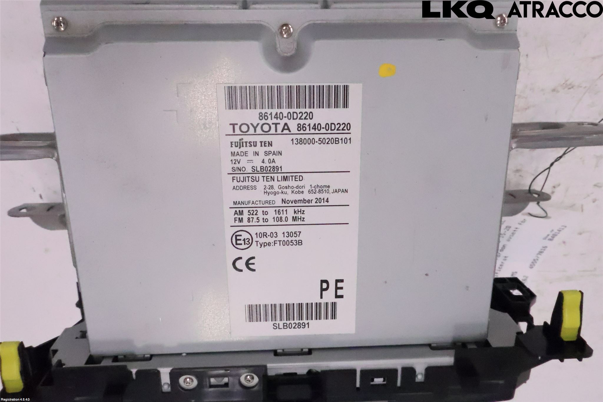 Toyota YARIS XP130 15-20 Cd Radio - Multimediapanel