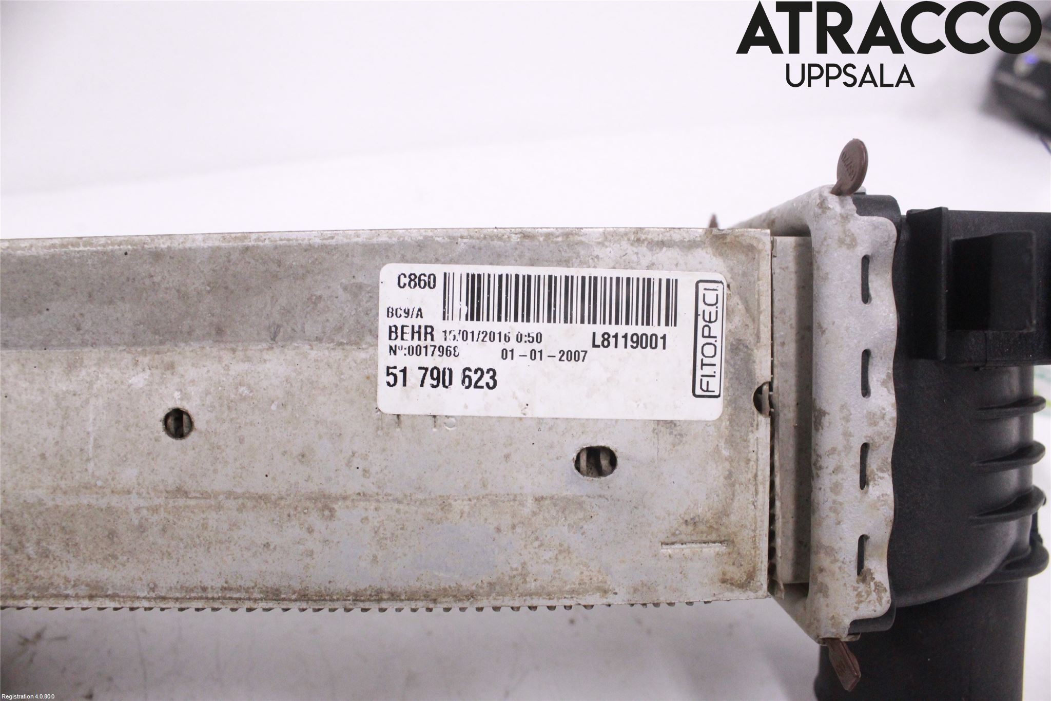 Fiat FIORINO Laddluft-Intercooler Kyl