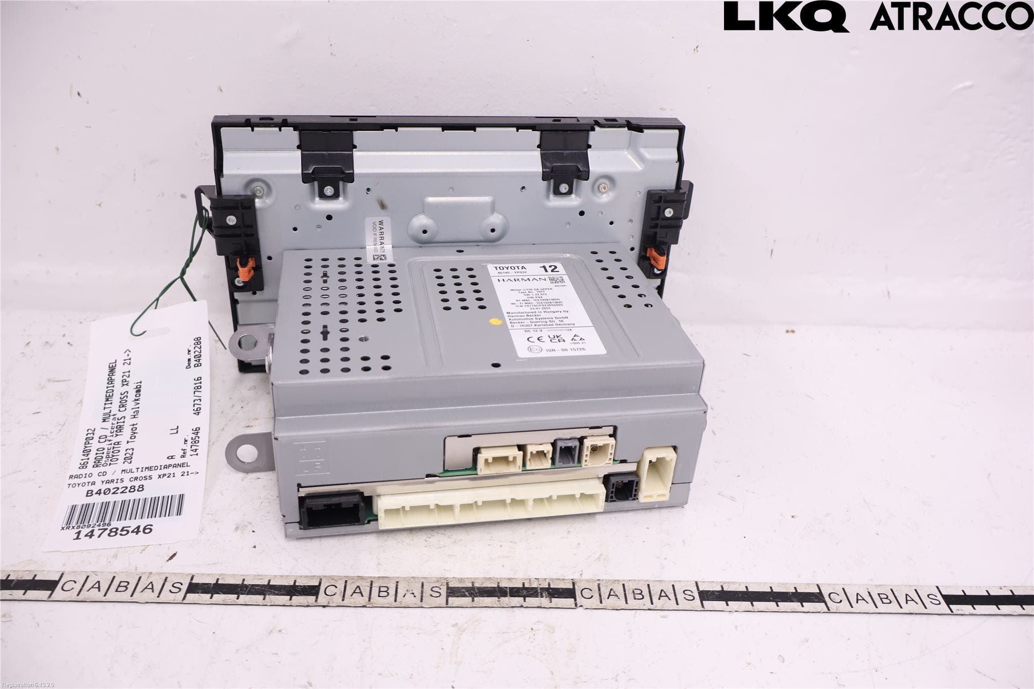 Toyota YARIS CROSS XP21 21- Cd Radio - Multimediapanel