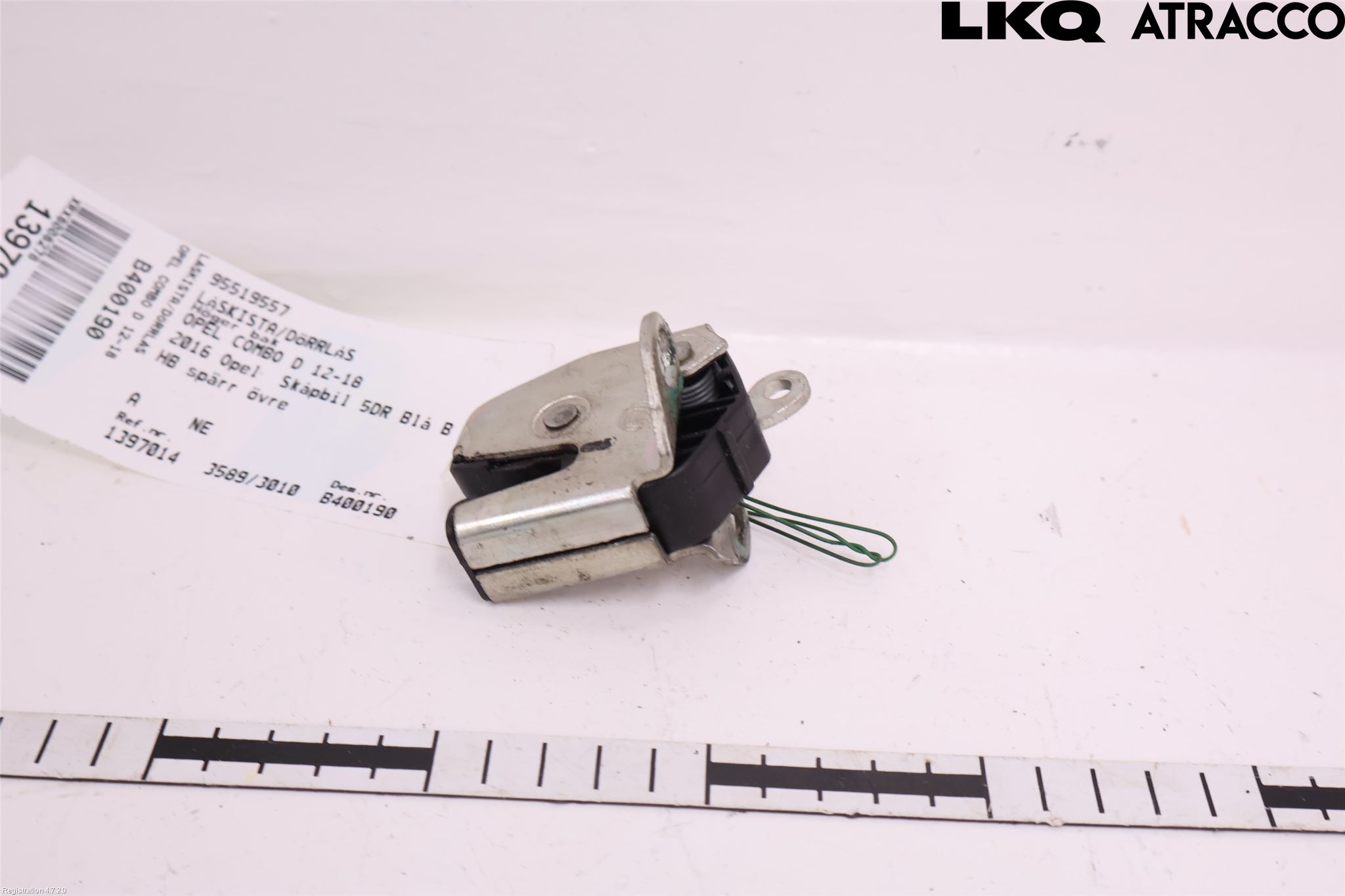 Opel COMBO D 12-18 Låskista-Dörrlås