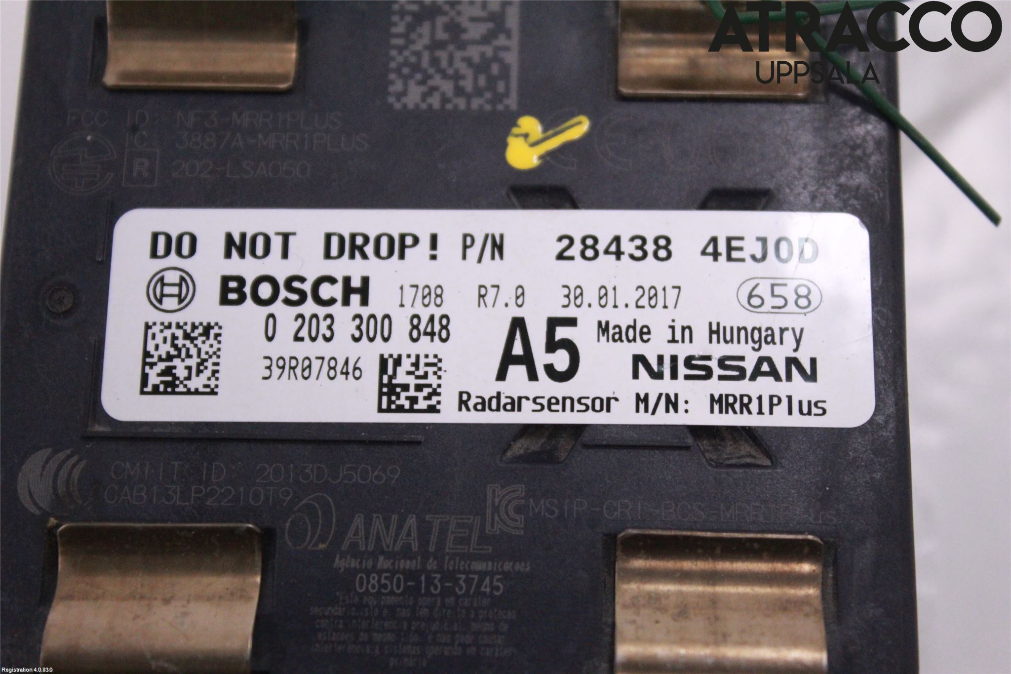 Nissan QASHQAI 14-17 Sensor Aktivt Kollisionsskydd