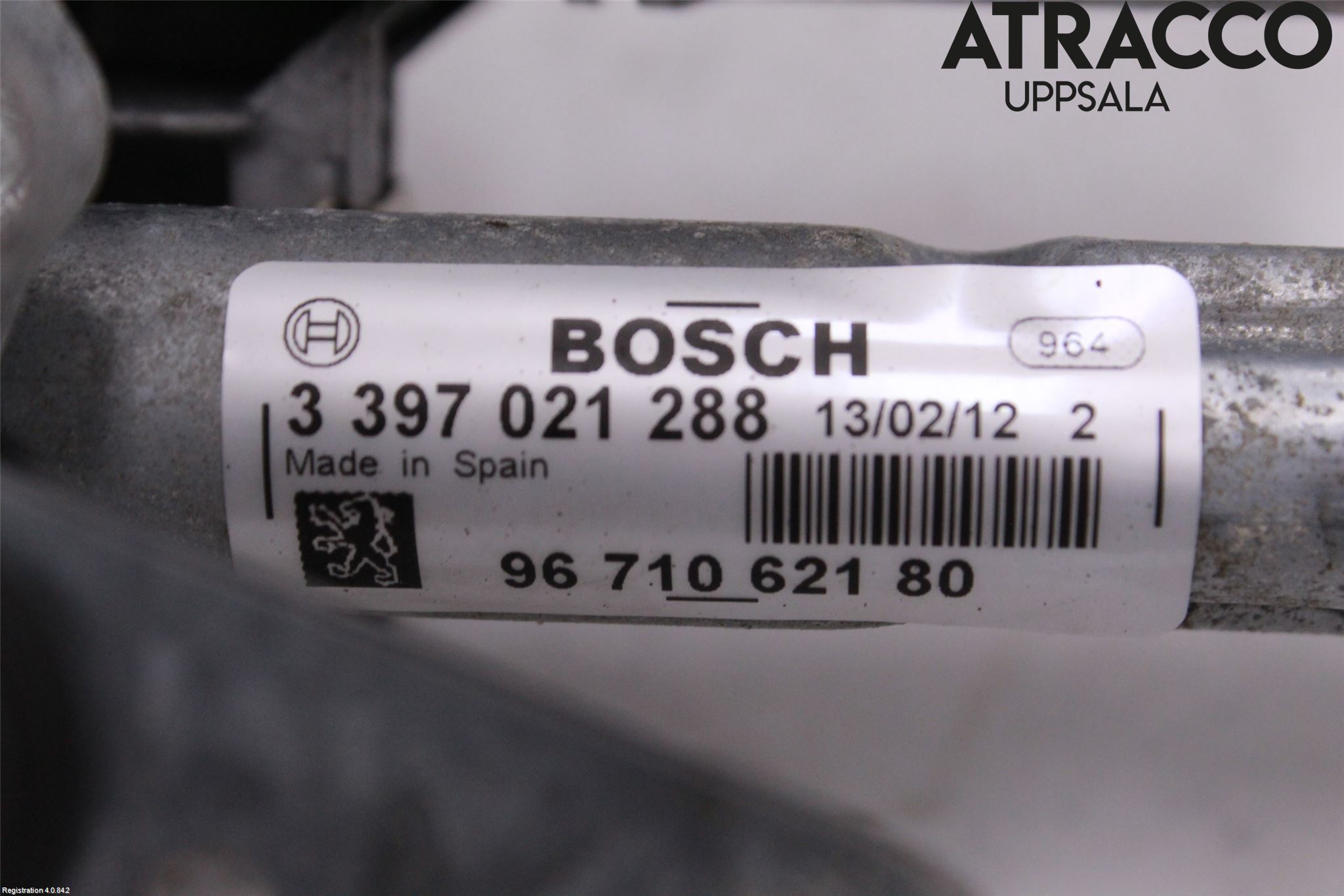 Peugeot 3008 09-16 Torkarmotor Vindruta