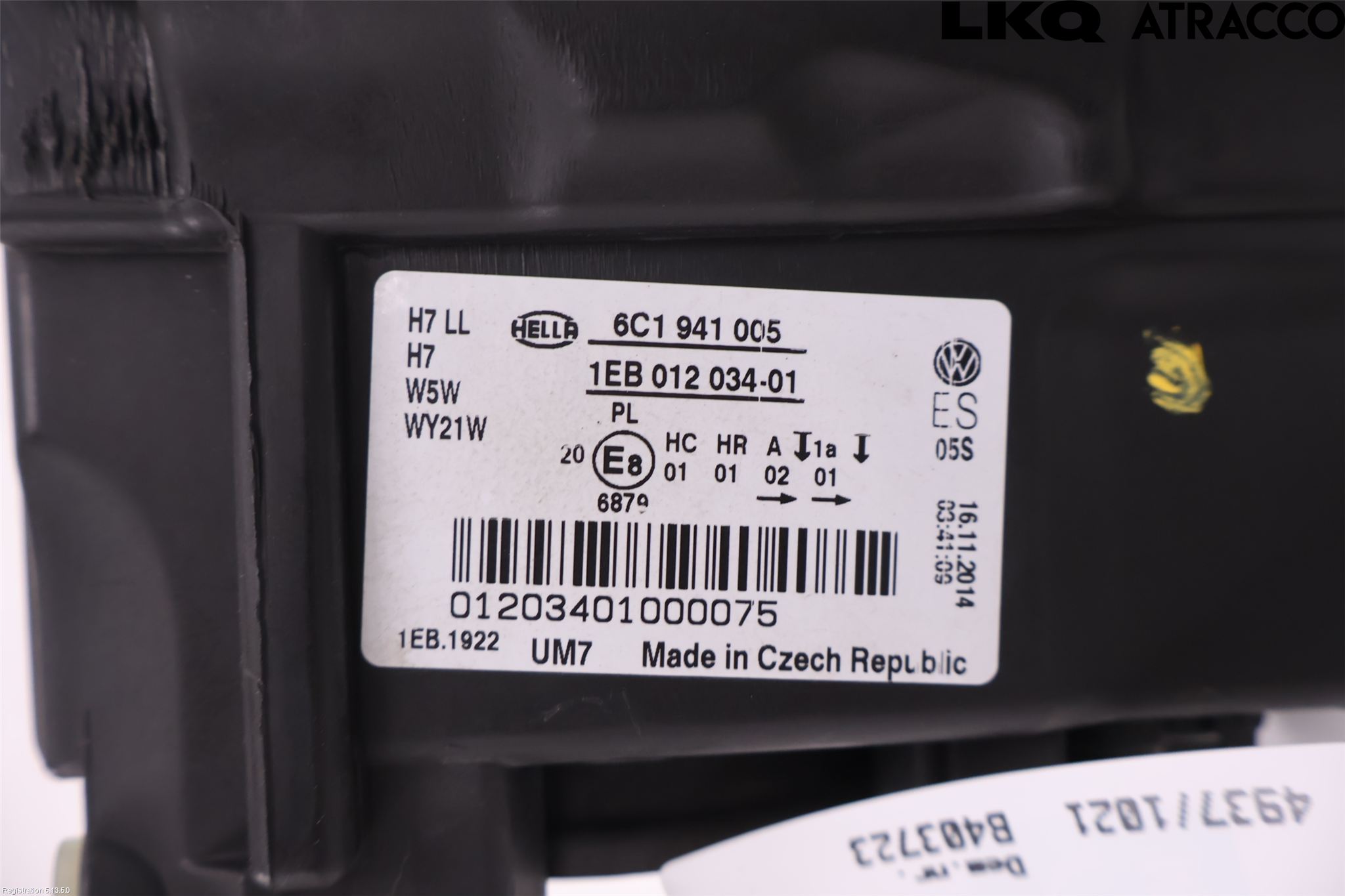 Volkswagen VW POLO 10-17 Strålkastare Vänster