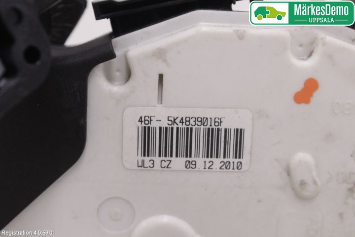 Volkswagen VW POLO 10-17 Låskista-Dörrlås