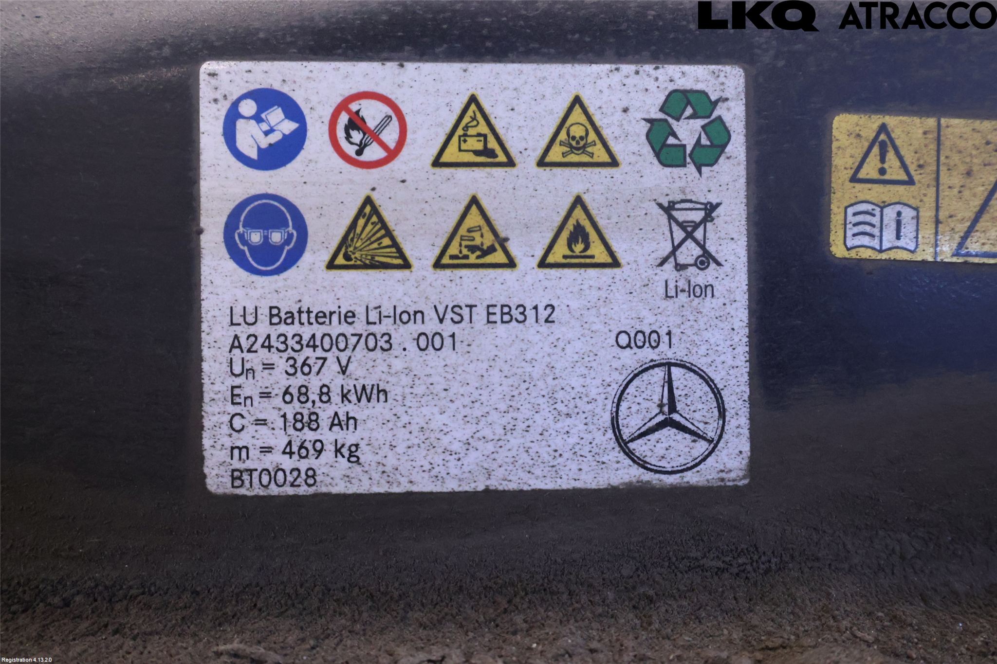 Mercedes-Benz MB EQA (H243) 21- Batteri Högspänning