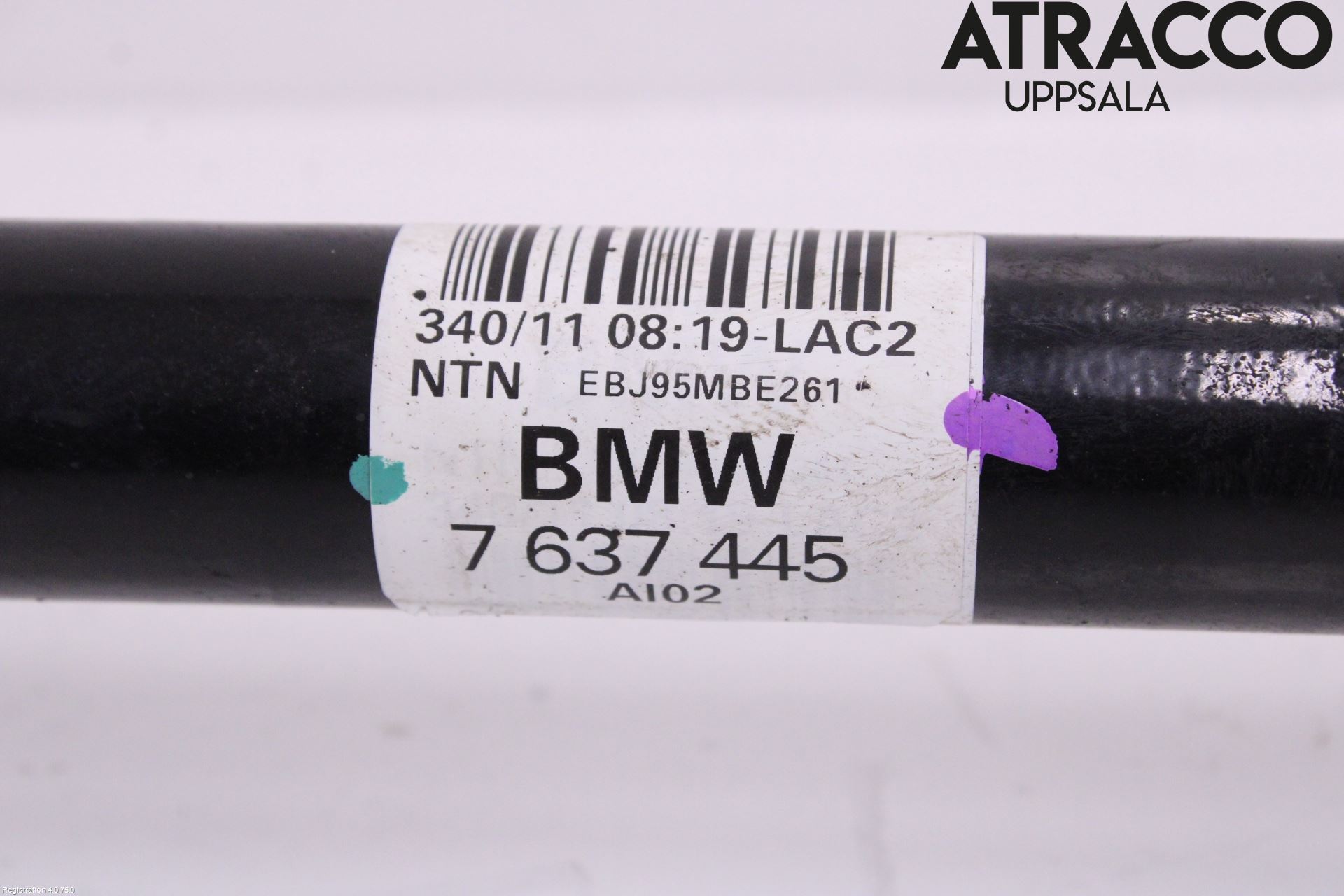 BMW 3 F30/F31/F80 12-19 Drivaxel Bak Vänster