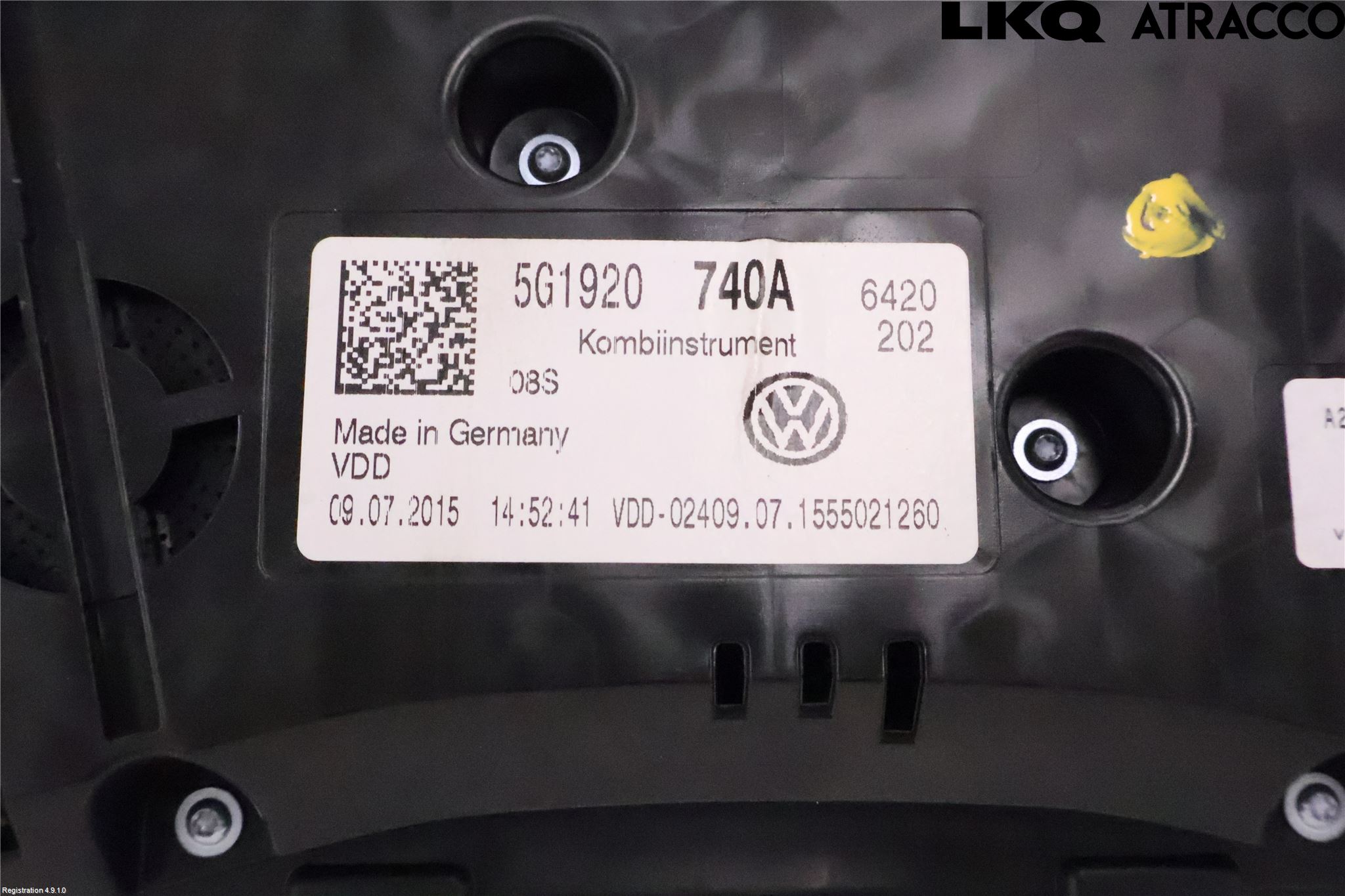 Volkswagen VW GOLF / E-GOLF VII 13-20 Instrument Komb