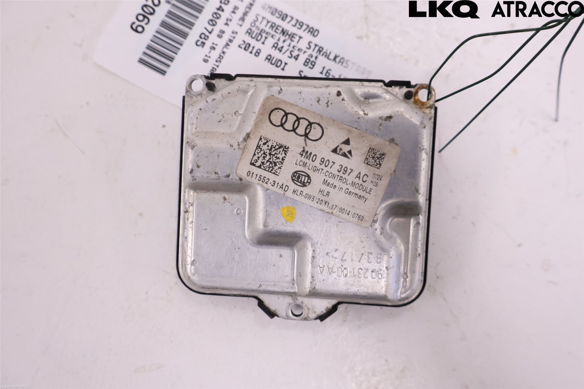 Audi A4/S4 B9 16-19 Styrenhet Strålkastare