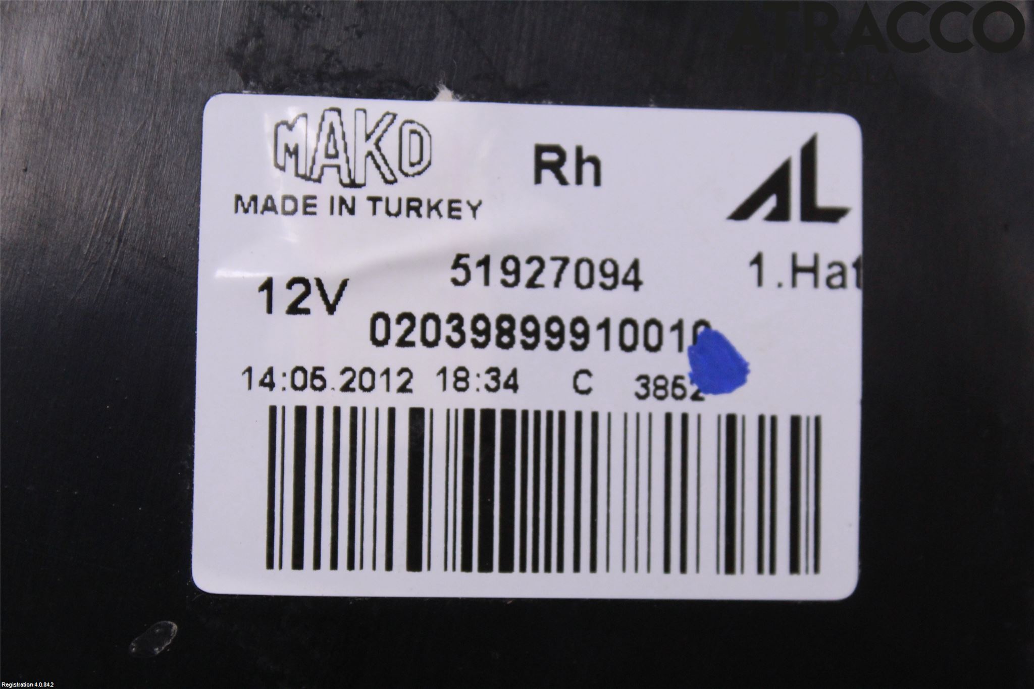 Fiat PUNTO EVO 10-12 Bakljus Höger