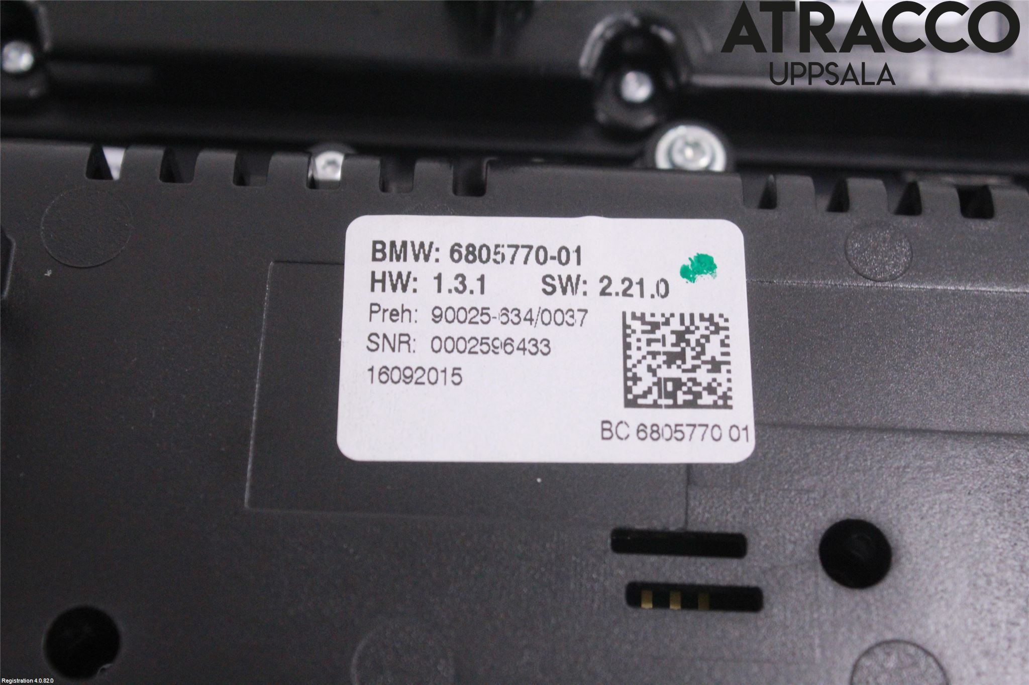 BMW 5 F10/F11/F18 09-17 Ac Styrenhet Ac Manöveren
