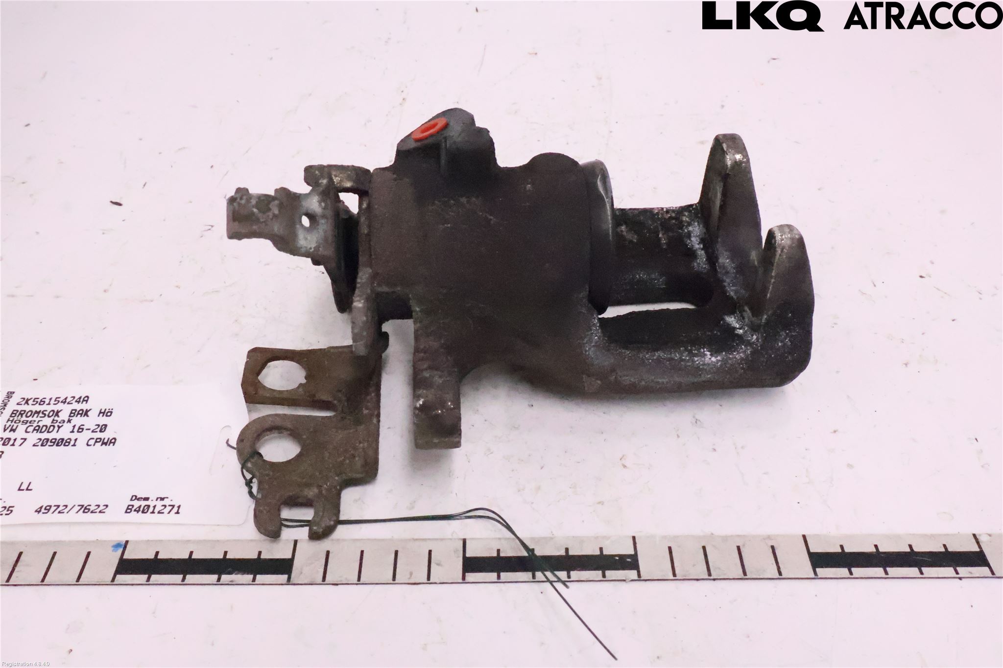 Volkswagen VW CADDY 16-20 Bromsok Bak Höger