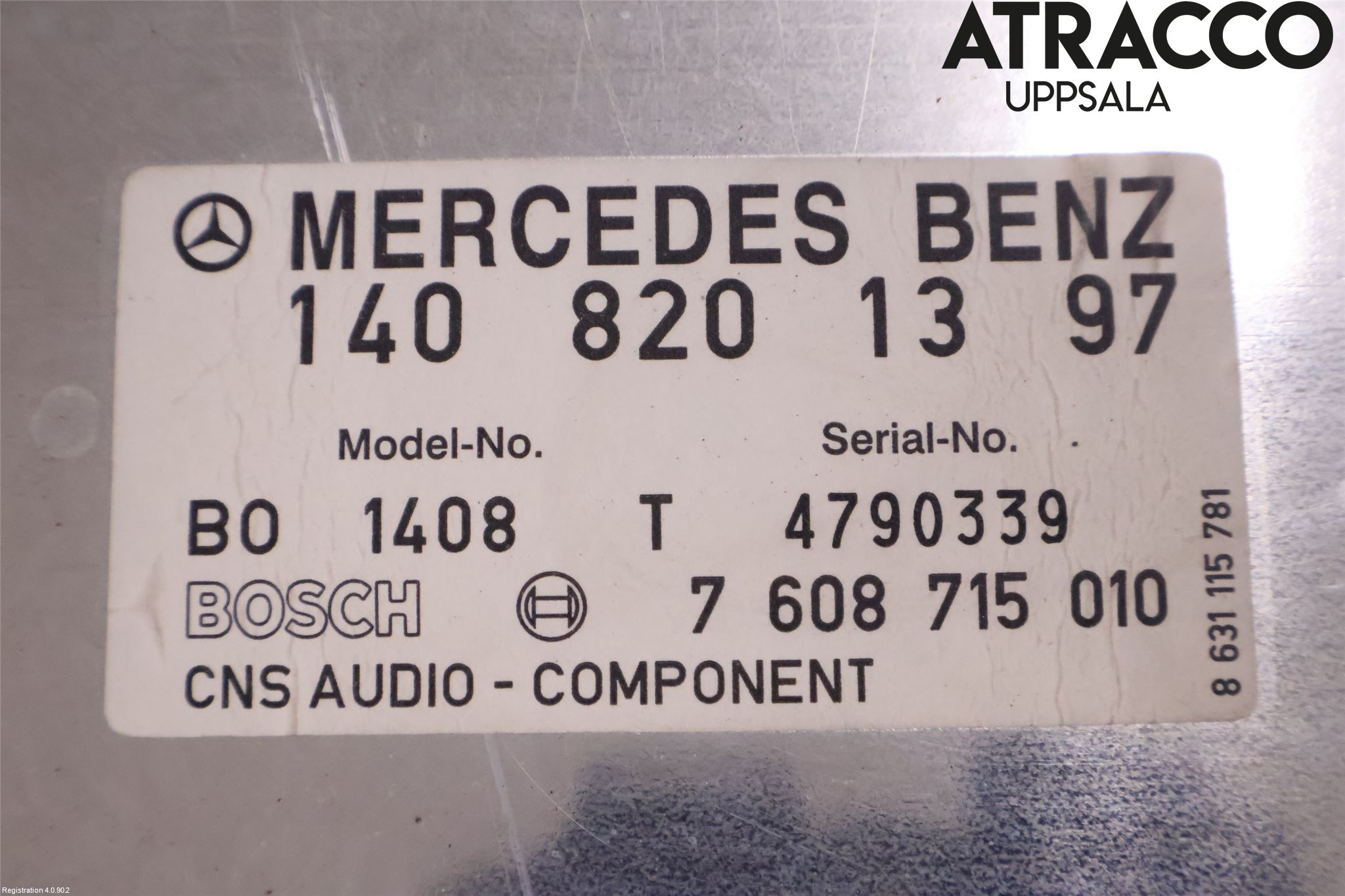 Mercedes-Benz MB S/CL-KLASS (W140) 91-98 Radio-Stereo Förstärkare