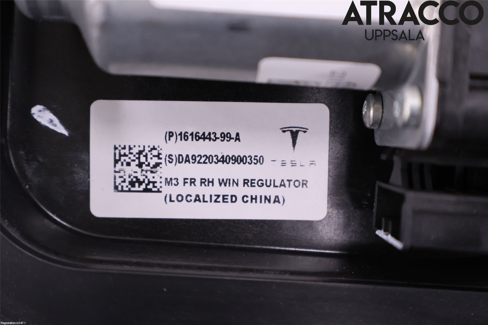 Tesla MODEL 3 17- Fönsterhiss El Kompl