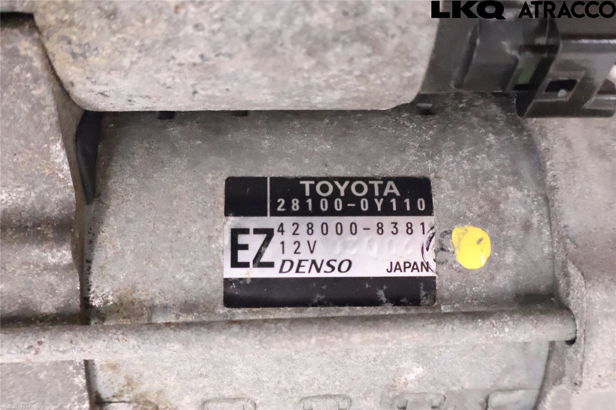 Toyota YARIS XP130 12-14 Startmotor