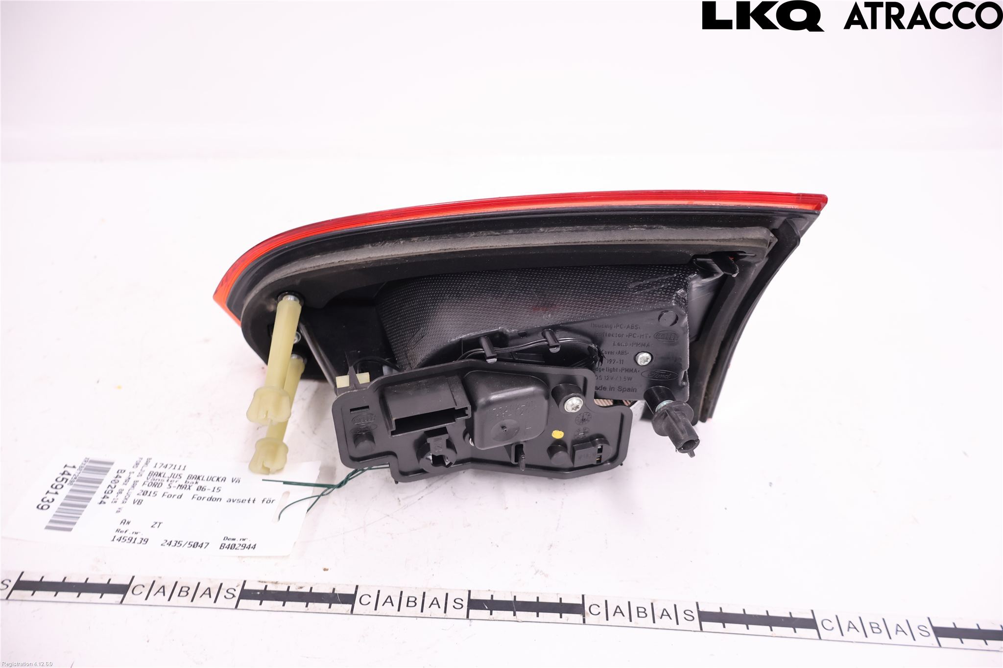 Ford S-MAX 06-15 Bakljus Lucka Vä