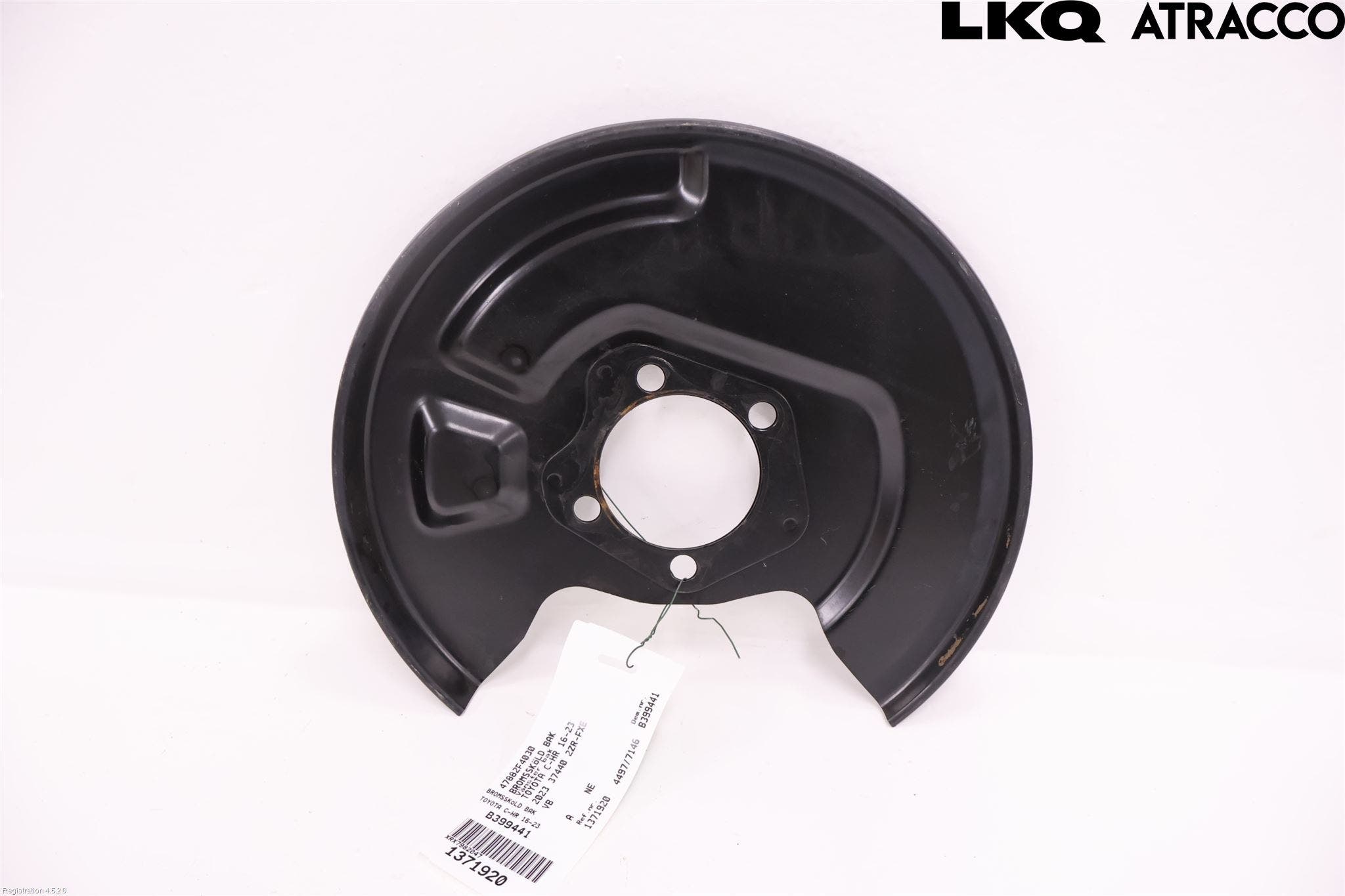 Toyota C-HR 16-23 Bromssköld Bak