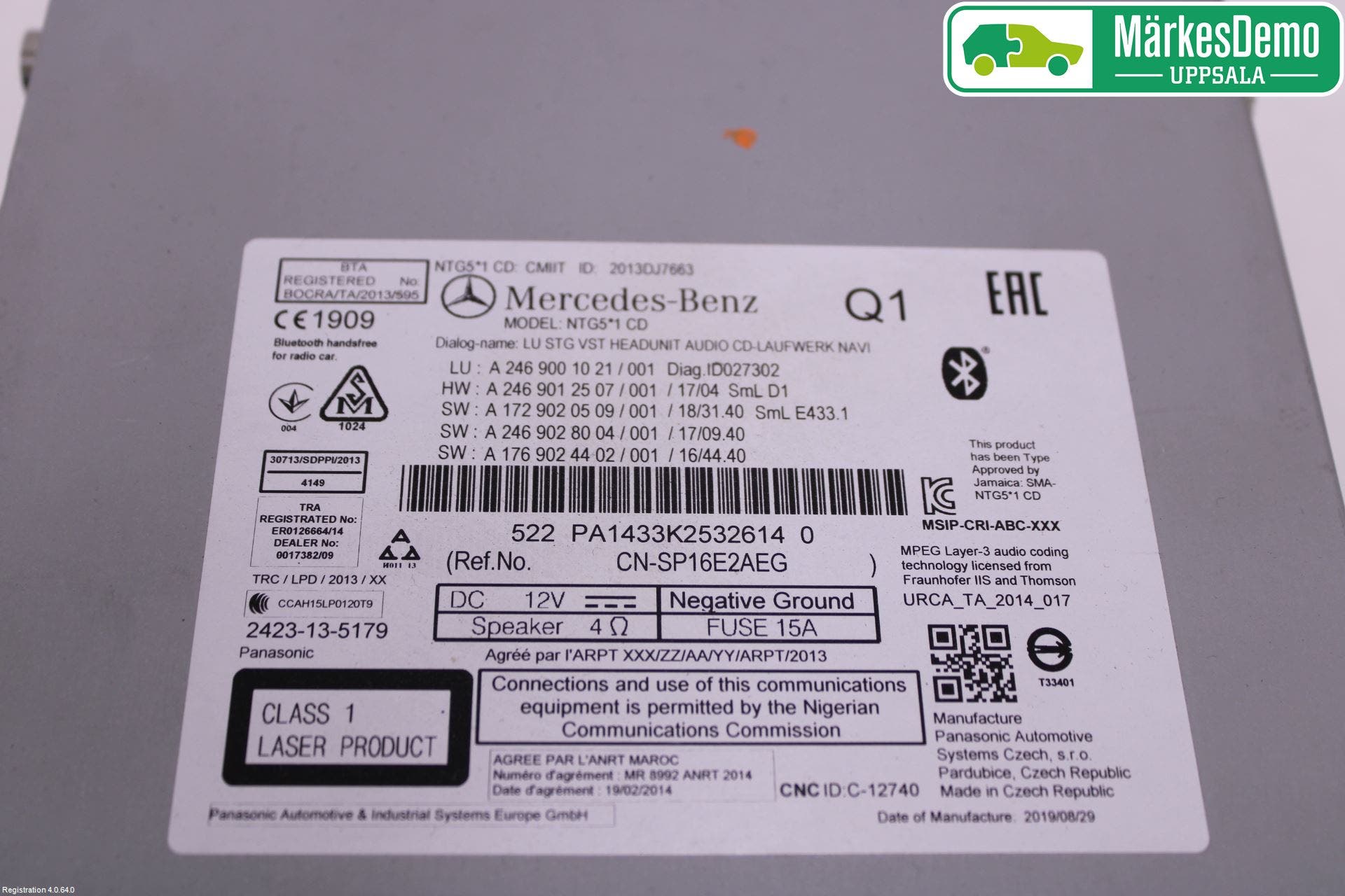 Mercedes-Benz MB GLA-KLASS (X156) 13-20 Cd Radio - Multimediapanel