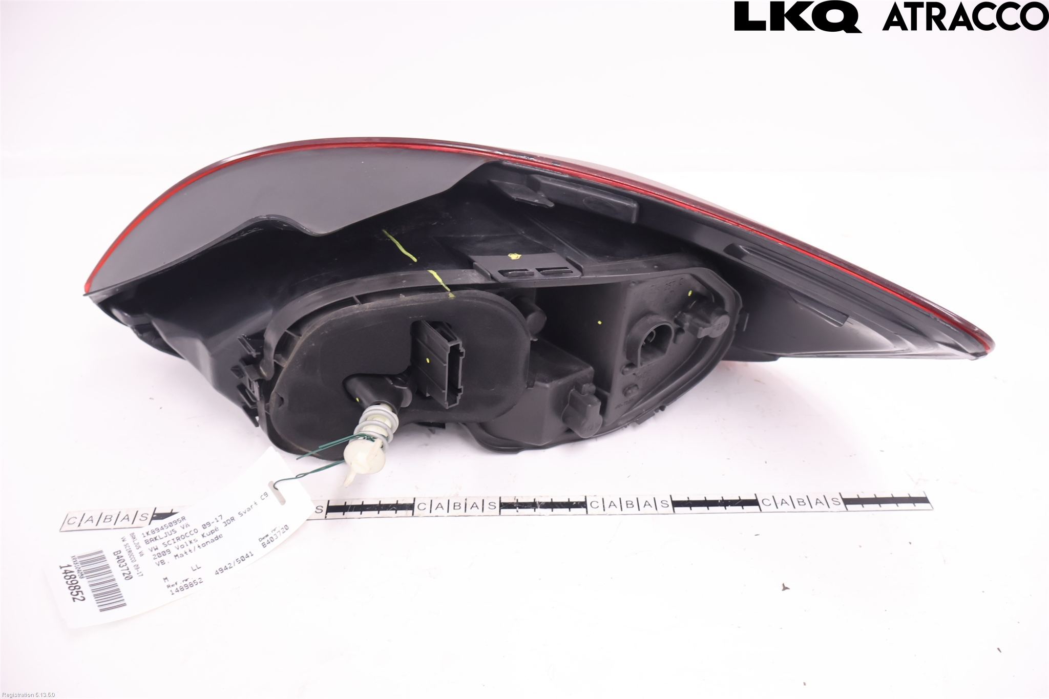 Volkswagen VW SCIROCCO 09-17 Bakljus Vänster