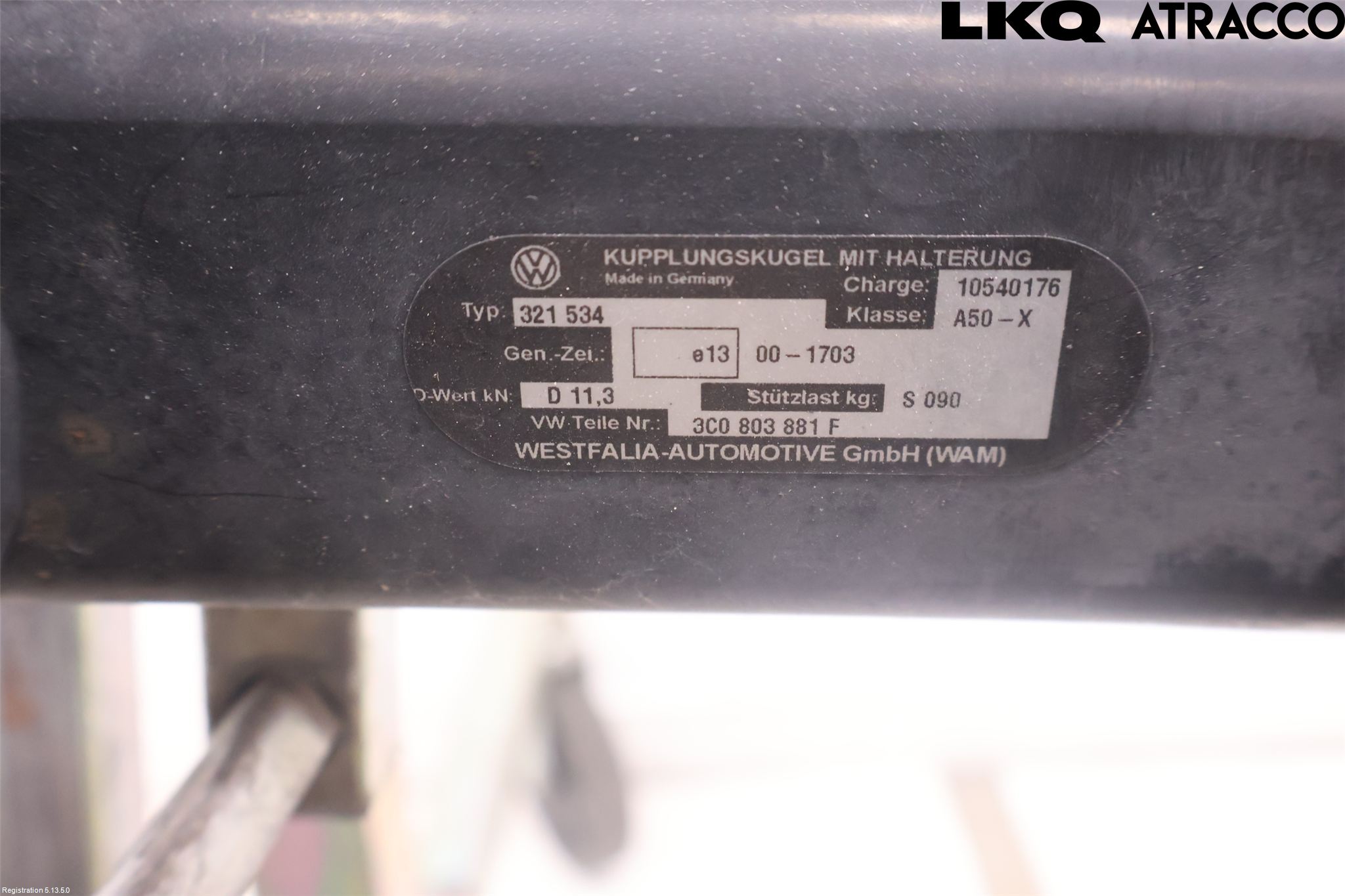 Volkswagen VW PASSAT 05-11 Dragkrok