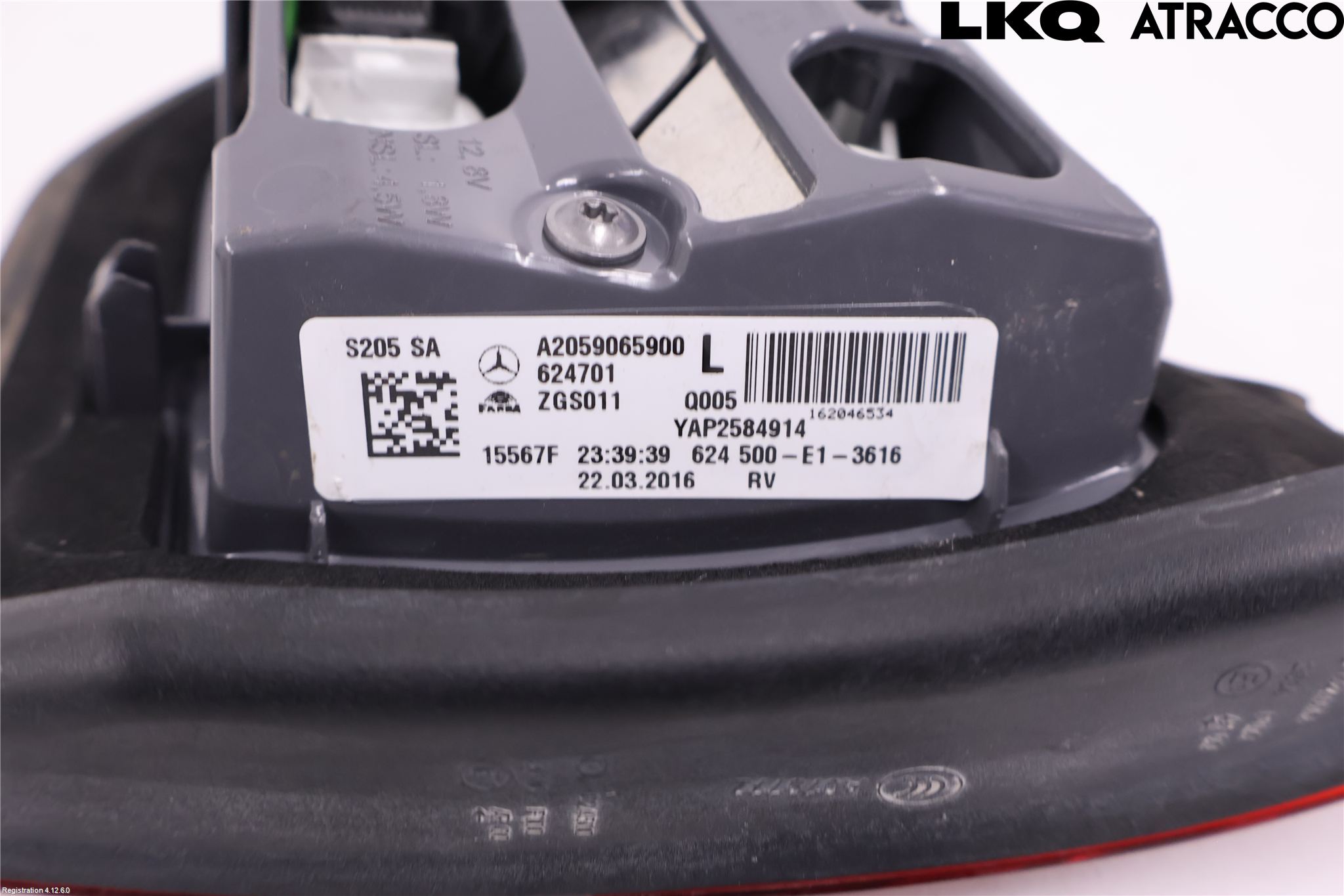 Mercedes-Benz MB C-KLASS (W205) 14-21 Bakljus Lucka Vä