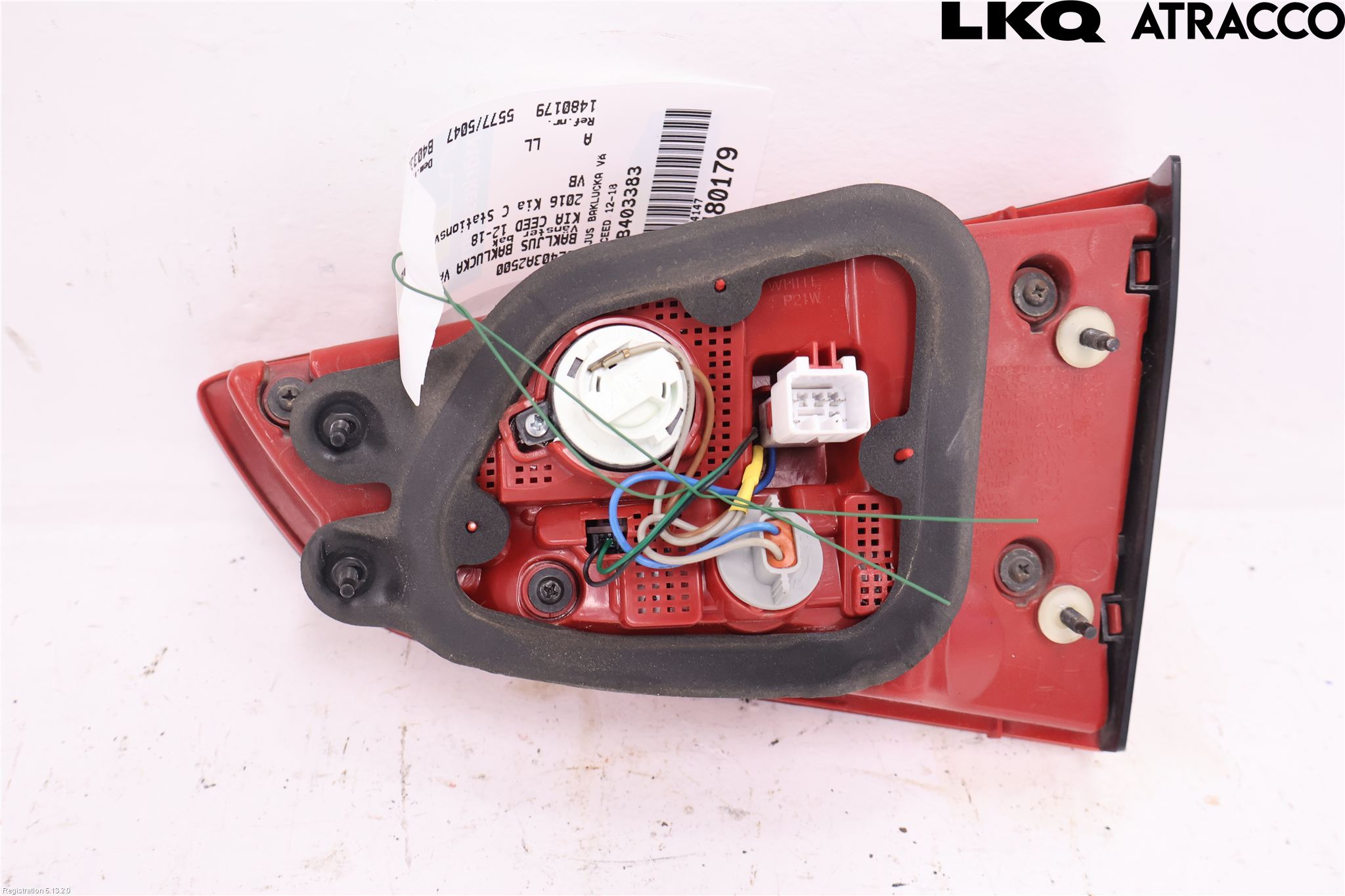 Kia CEED 12-18 Bakljus Lucka Vä