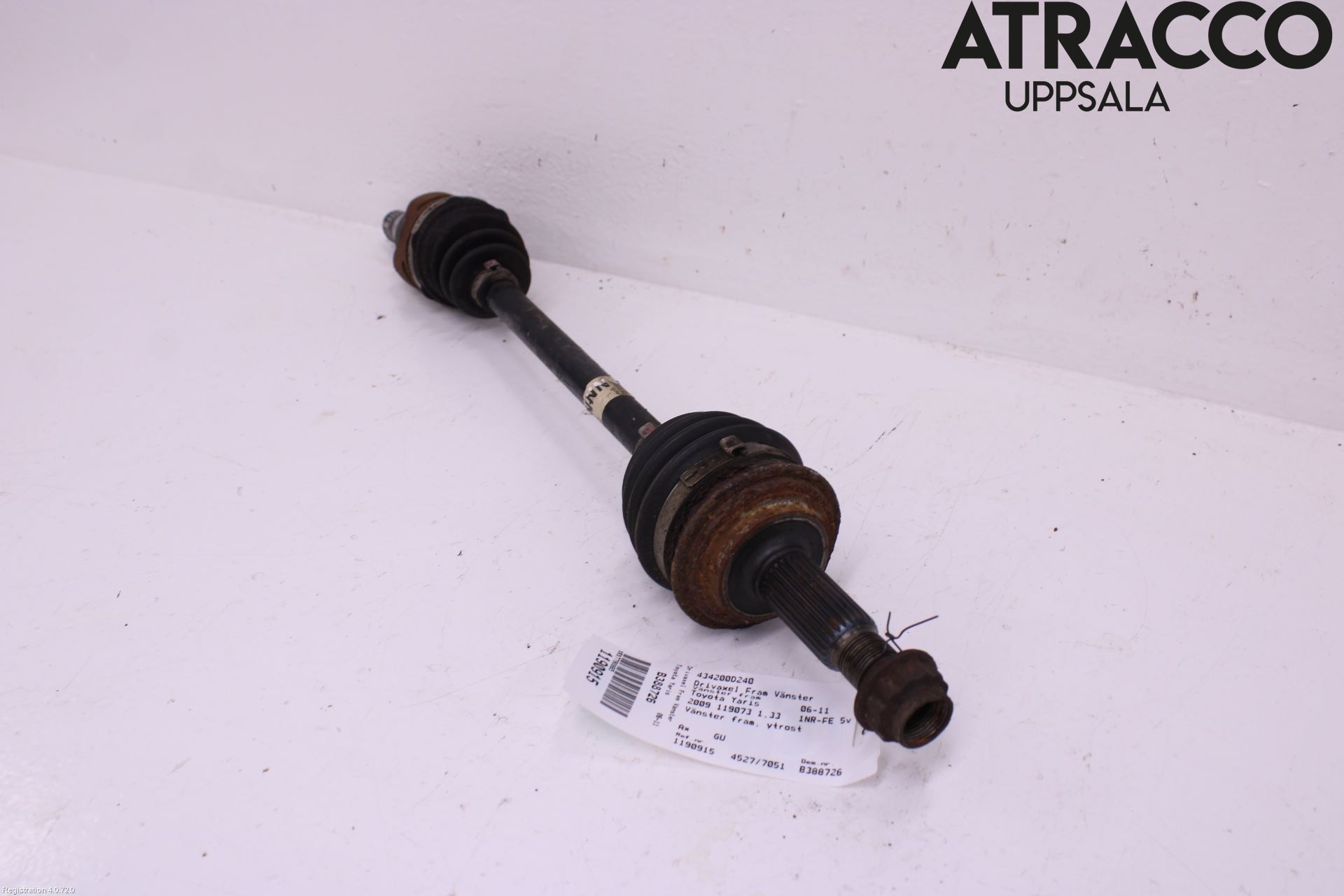 Toyota YARIS XP90 06-11 Drivaxel Fram Vänster