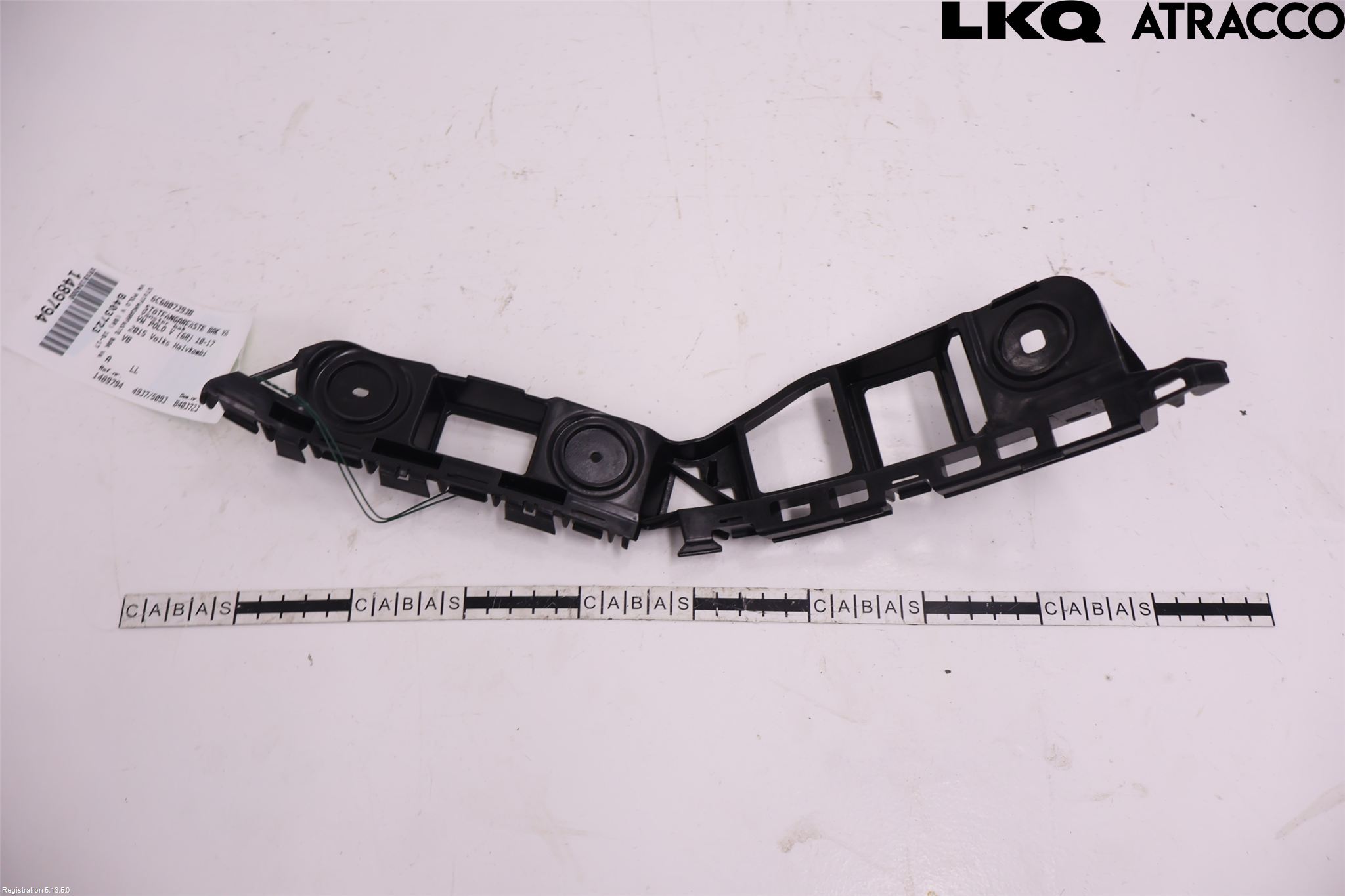 Volkswagen VW POLO 10-17 Stötfångarfäste Bak Vä