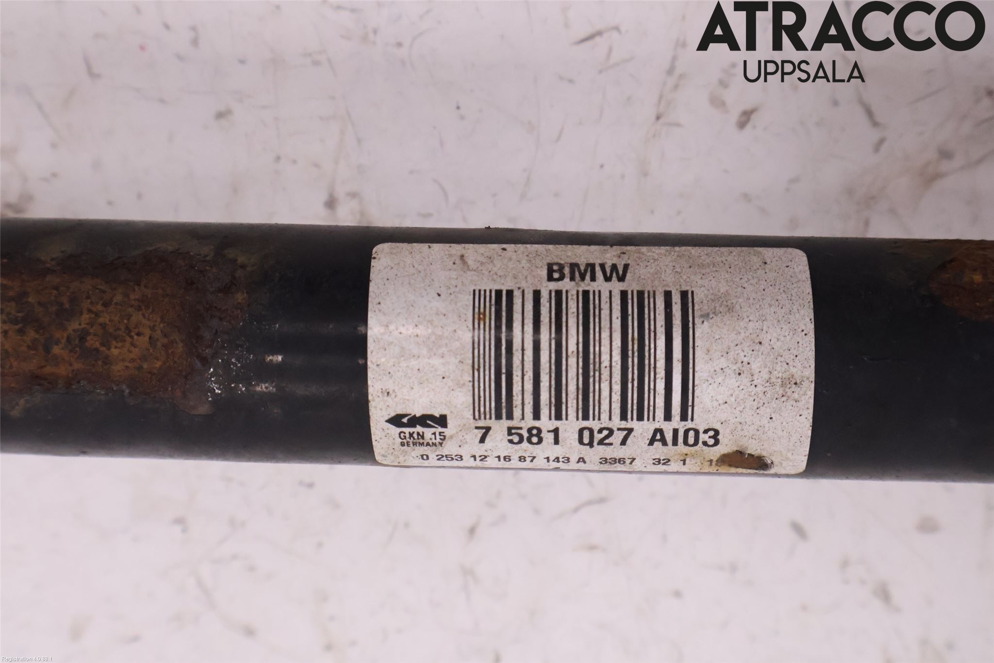 BMW 5 F10/F11/F18 09-17 Drivaxel Bak Vänster