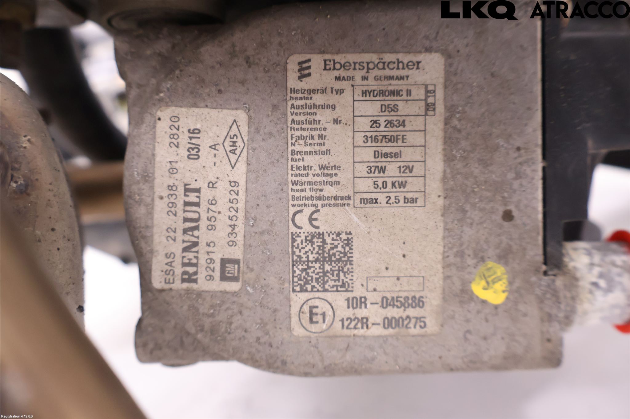 Opel VIVARO 15-19 Dieselvärmare