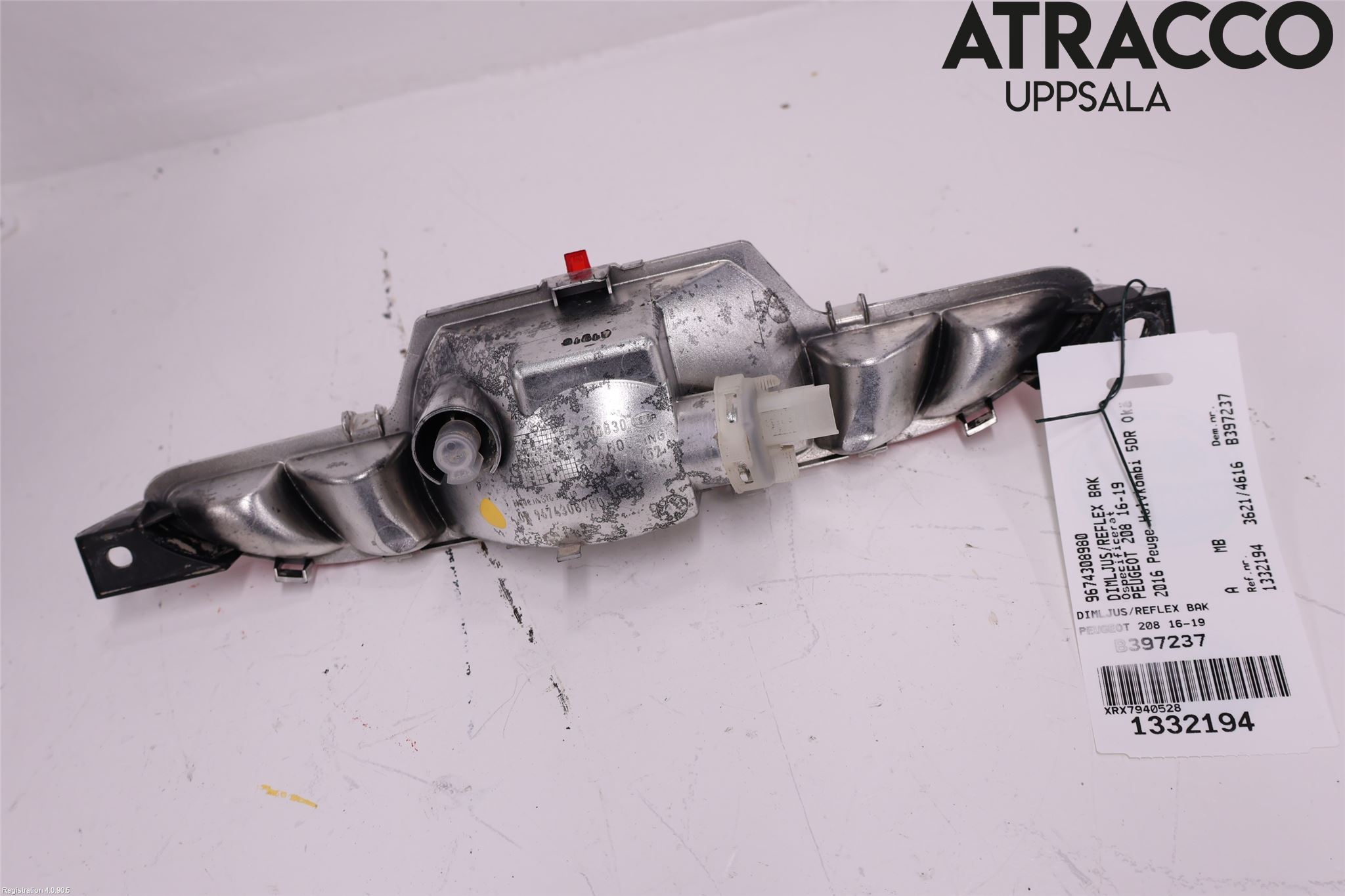 Peugeot PEUGOT 208 16-19 Dimljus/Reflex Bak