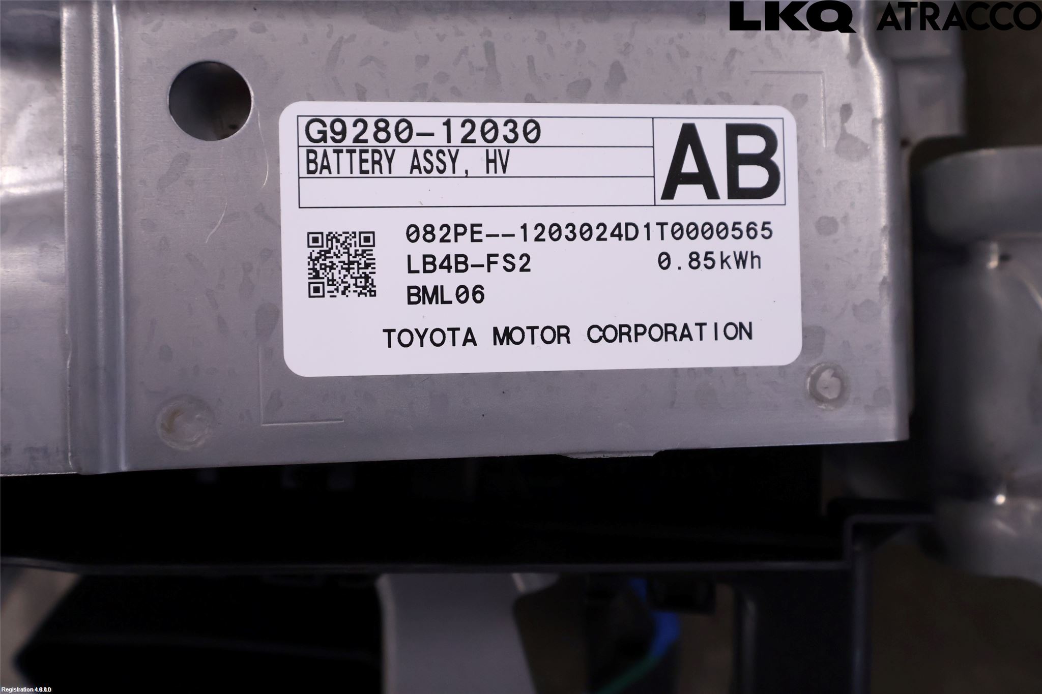 Toyota COROLLA 19- Batteri Högspänning