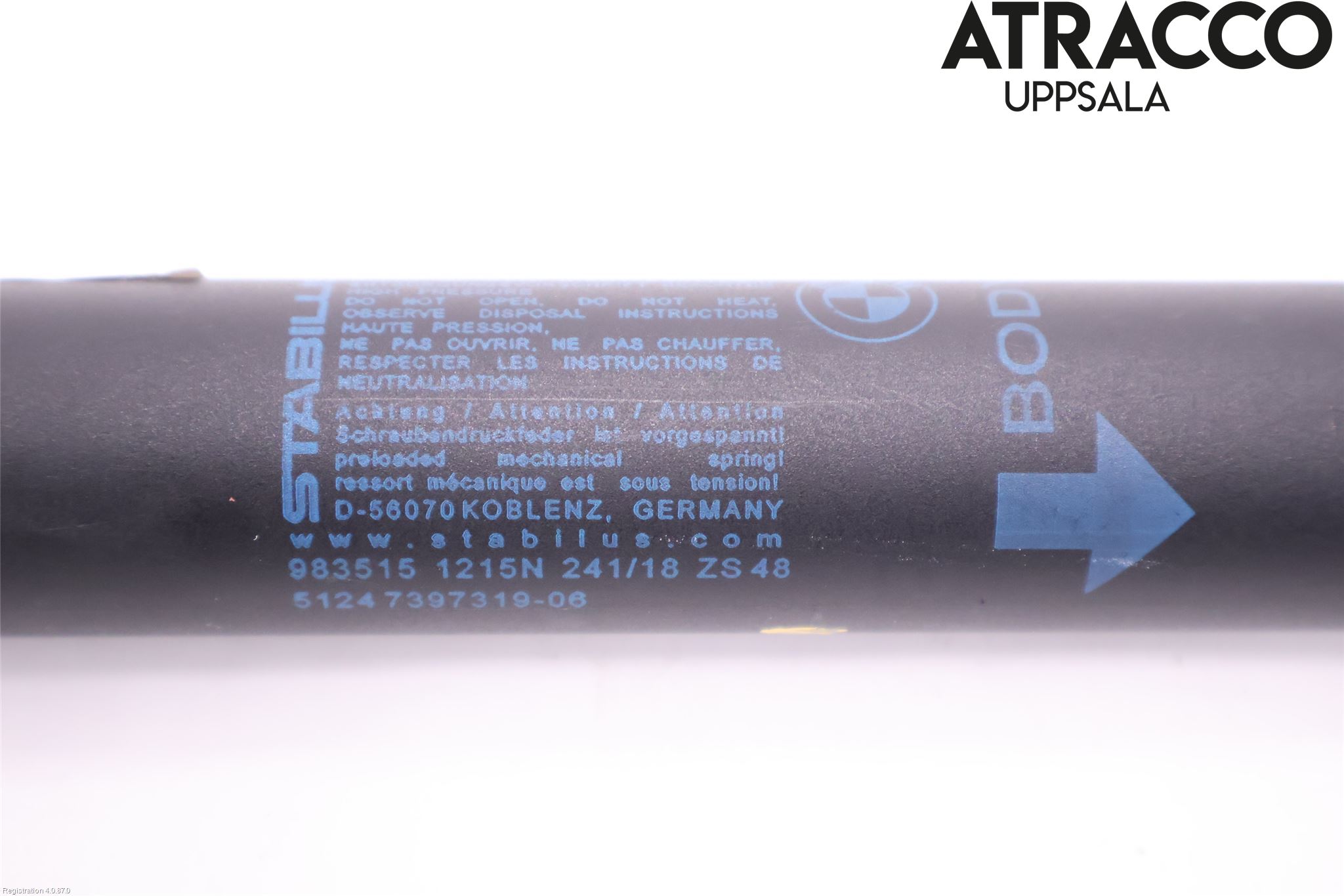 BMW X3 G01 18- Gasfjäder Baklucka