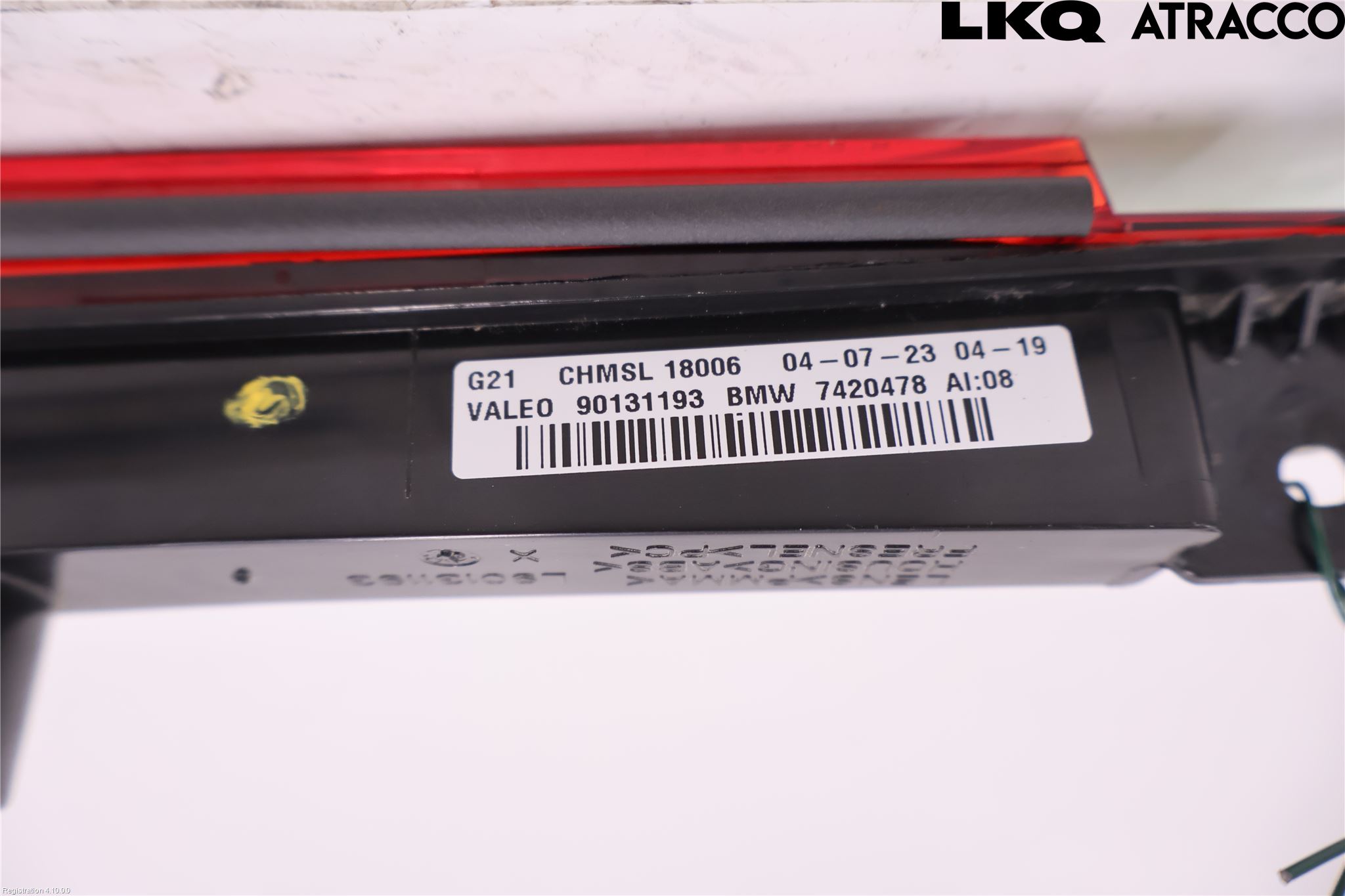 BMW 3 G20/G21/G80/G81 19- Bromsljus Bakruta