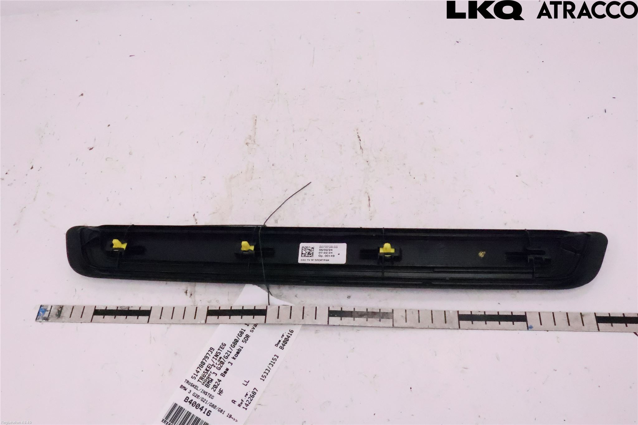 BMW 3 G20/G21/G80/G81 19- Inr Tröskel-Insteg